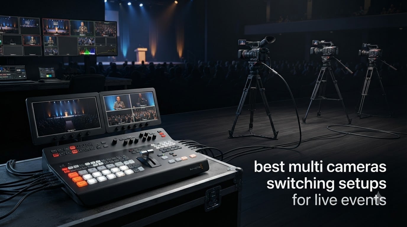 best multi cameras switching setups for live events