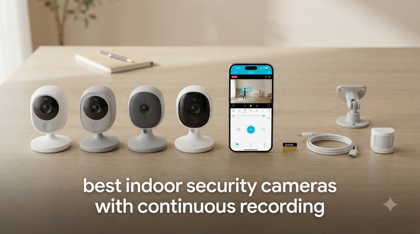 best indoor security cameras with continuous recording