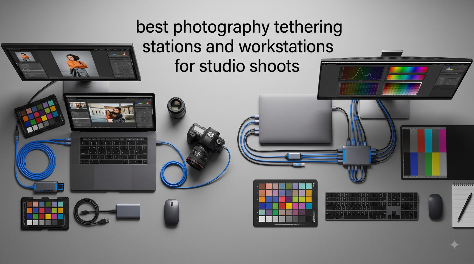 best photography tethering stations and workstations for studio shoots