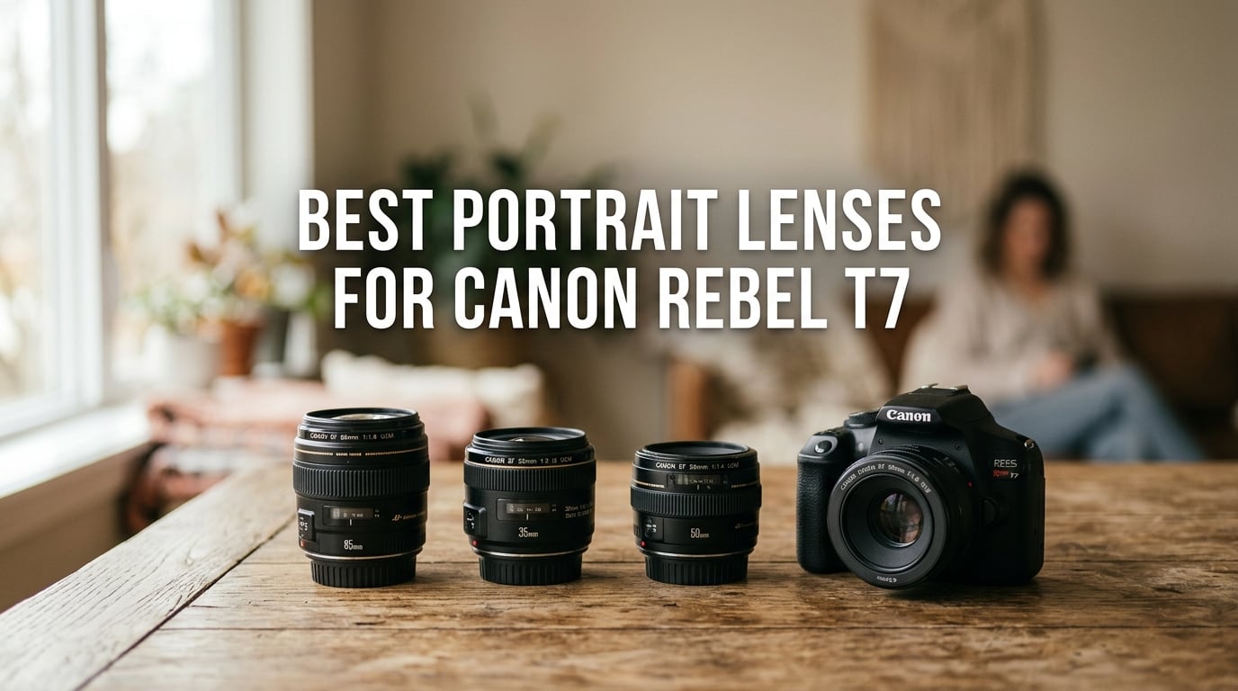 best portrait lenses for canon rebel t7