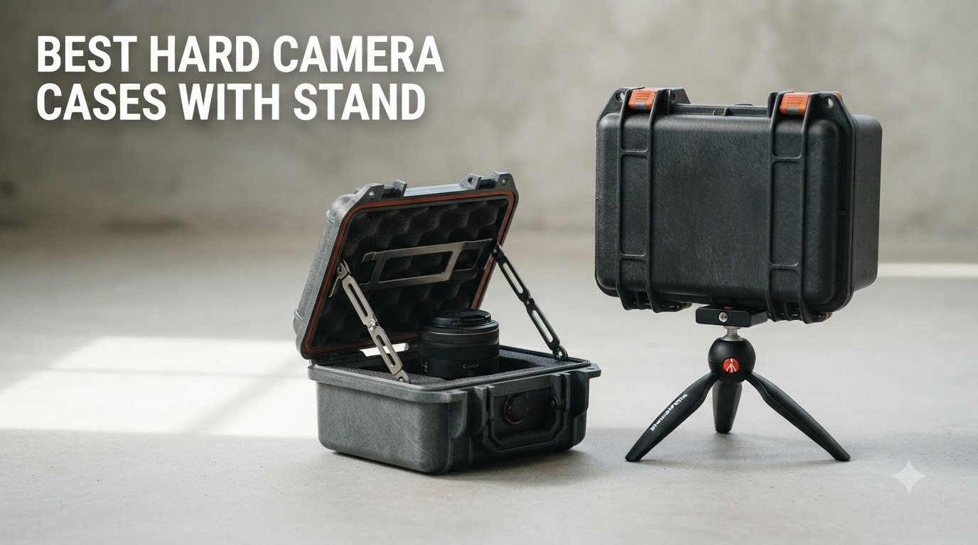 best hard camera cases with stand