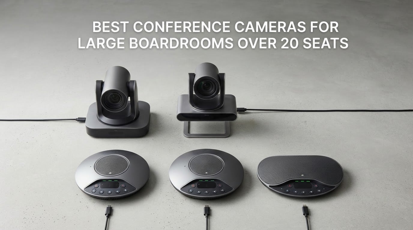 best conference cameras for large boardrooms over 20 seats