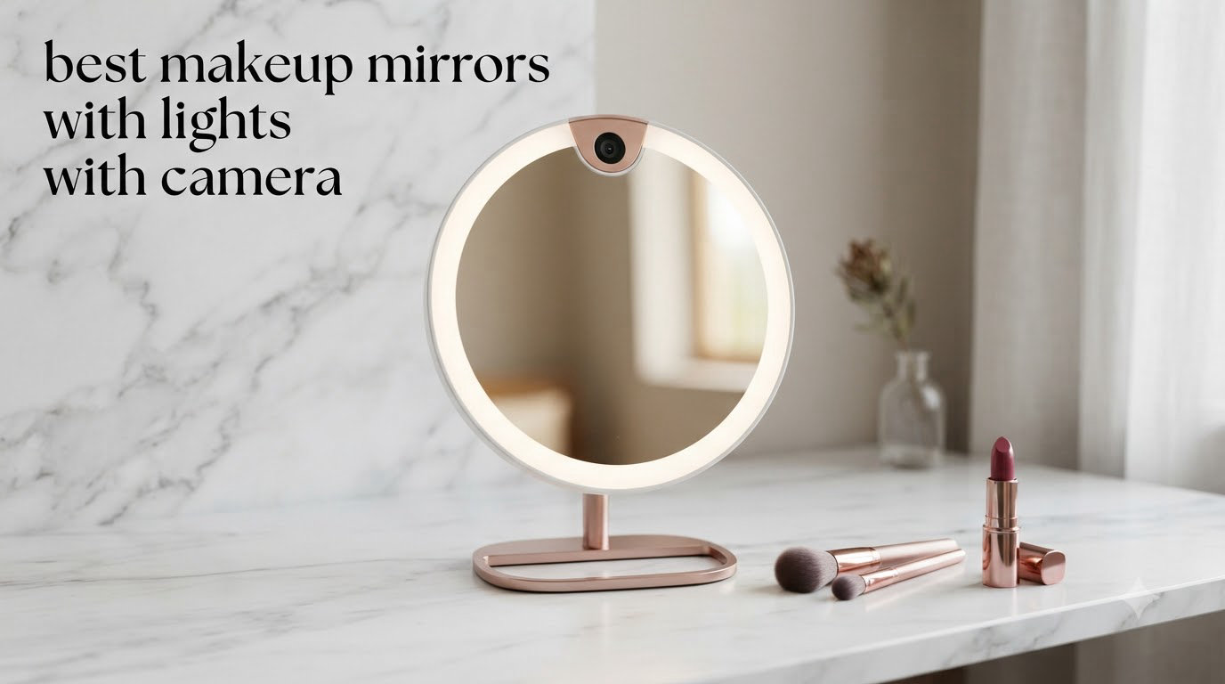 best makeup mirrors with lights with camera