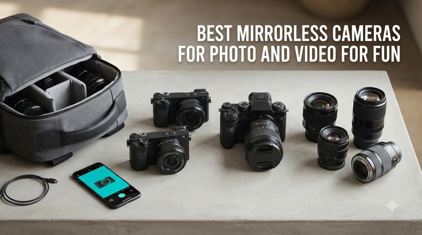 best mirrorless cameras for photo and video for fun