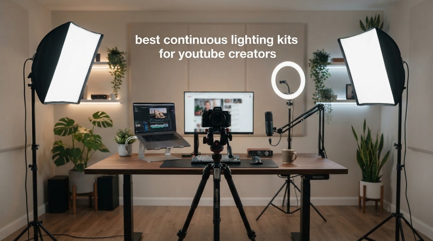 best continuous lighting kits for youtube creators