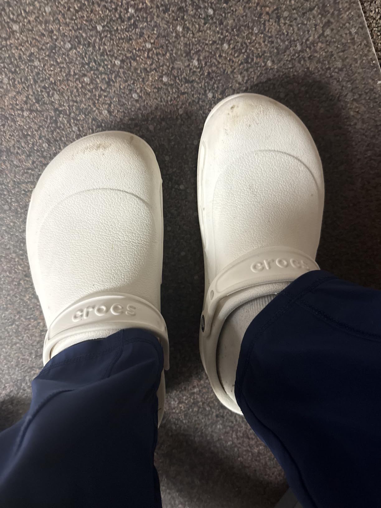 Crocs Unisex-Adult Bistro Work Clogs, Enclosed Toe, Slip Resistant Shoes customer photo 2