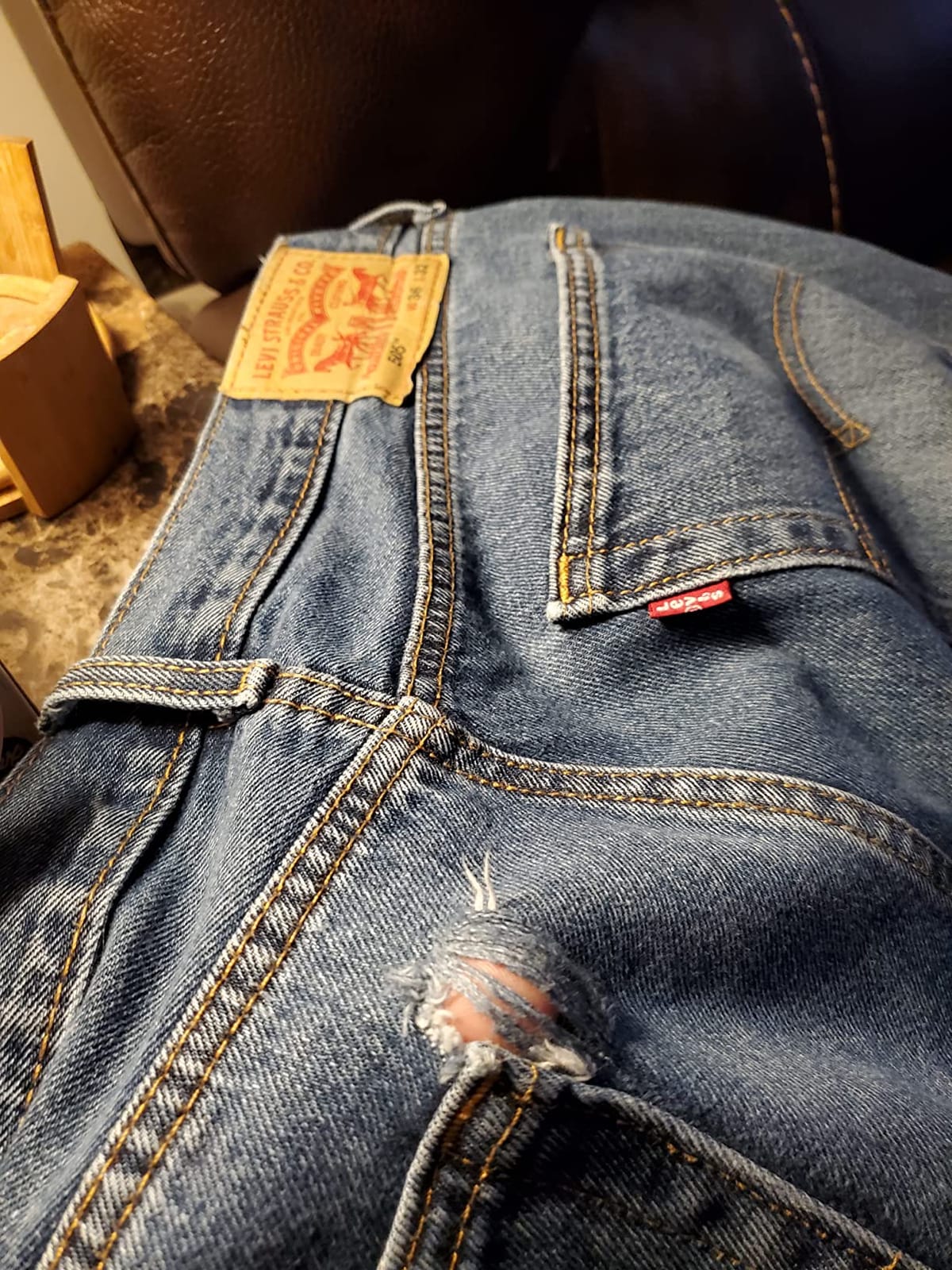 Levi's Men's 505 Regular Fit Jeans customer photo 2
