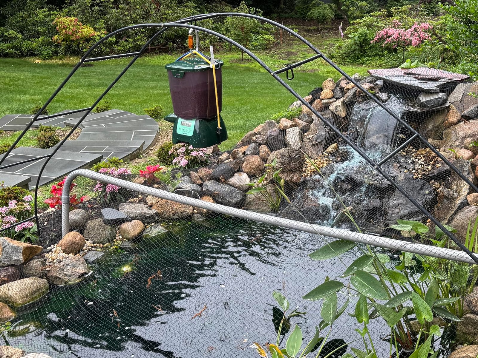 Fish Mate P7000 Automatic Pond Fish Feeder, 7 Litre Capacity customer photo 2