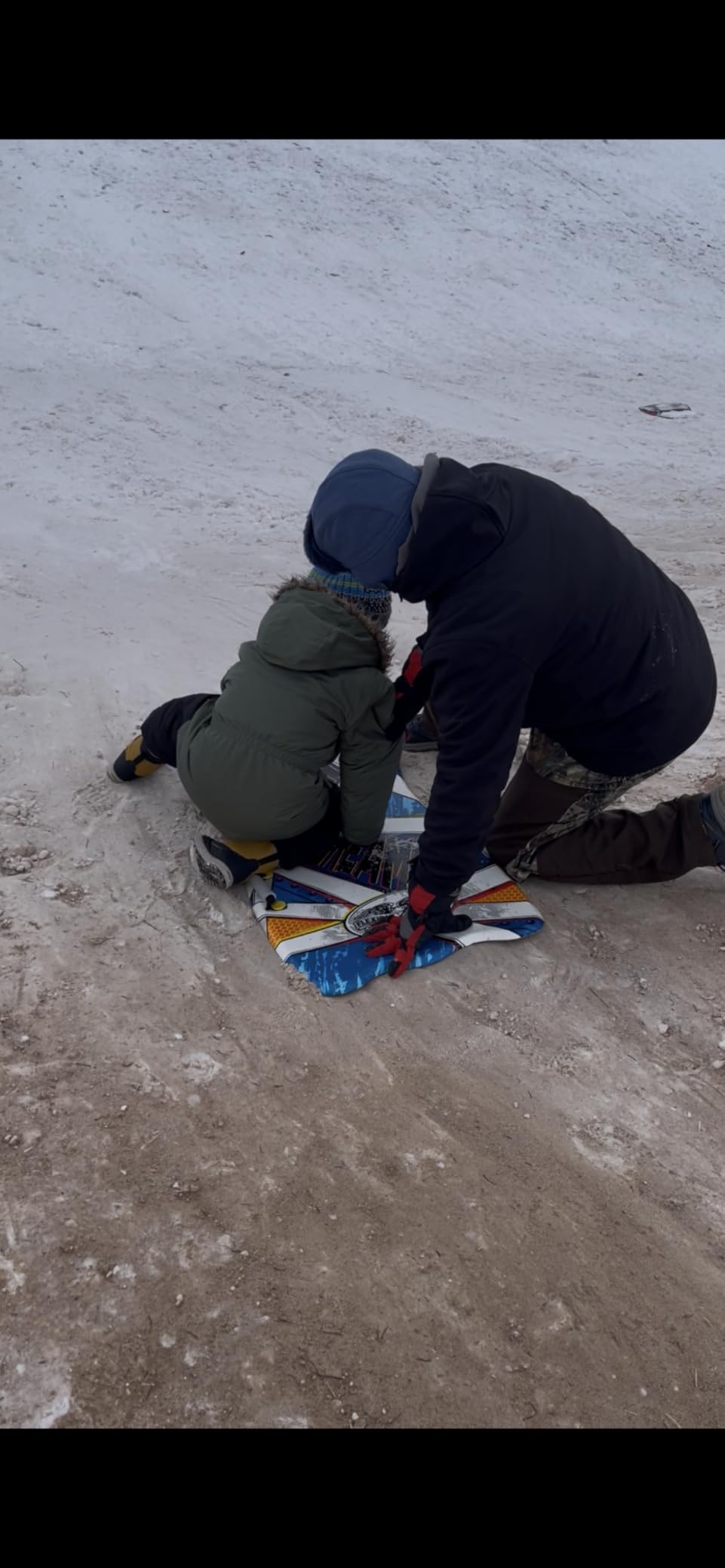 Flexible Flyer Snow Premium Foam Sled for Kids and Adults - Snow Sled, 1 or 2 Person Winter Toboggan Slider with Handles, Extremely Lightweight, for Ages 5 & Up customer photo 1