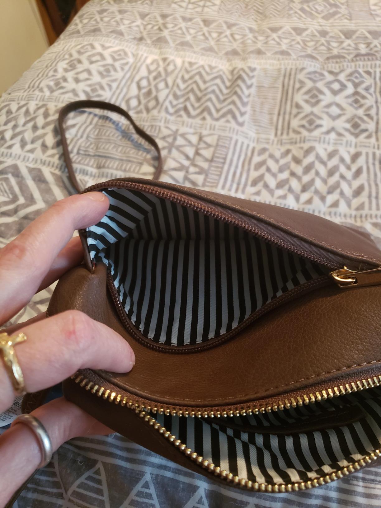 FashionPuzzle Triple Zip Crossbody customer photo 2