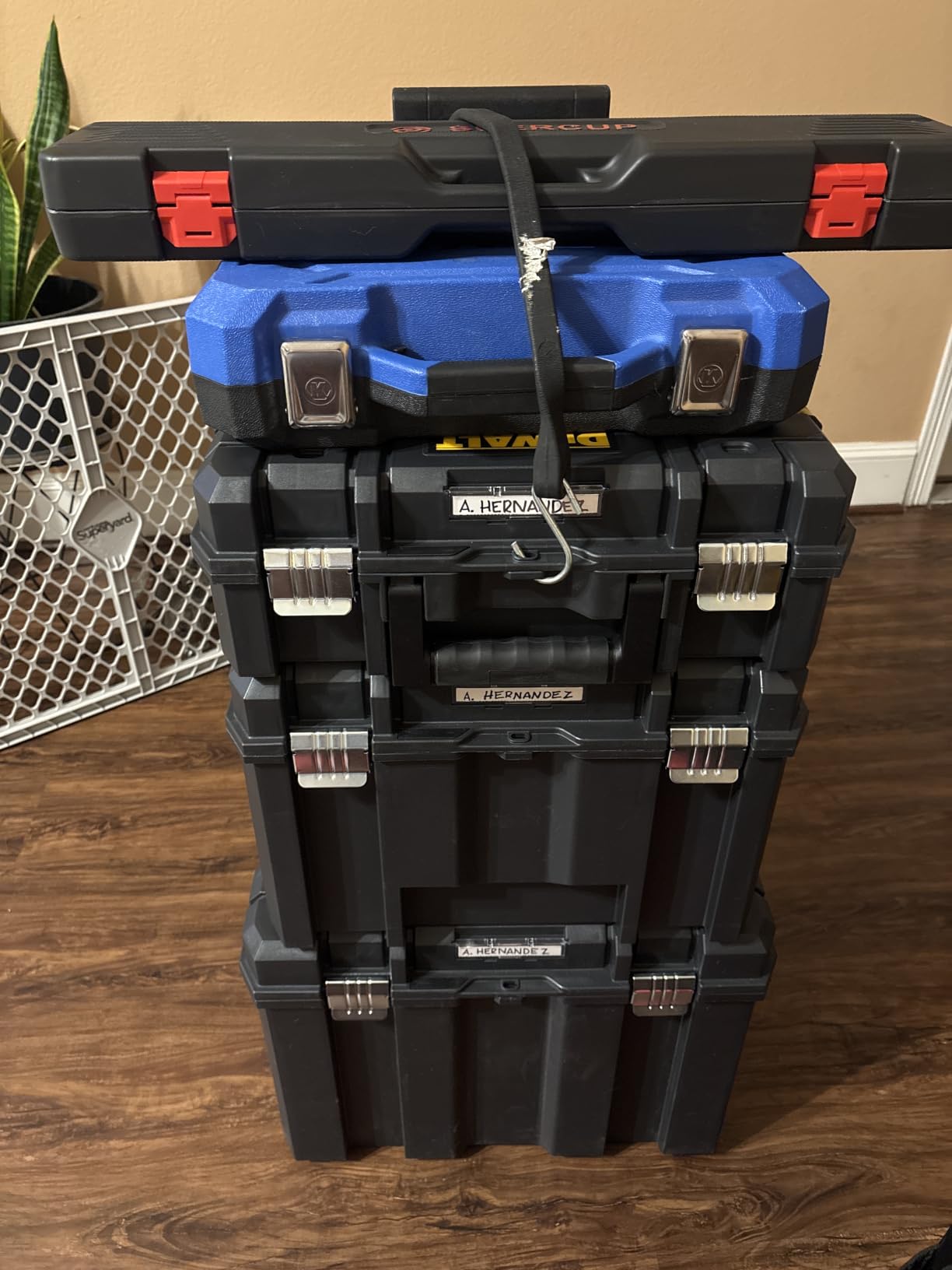 DEWALT Tool Box with Wheels Modular, Large Rolling Tool Box With Telescopic Handle, Portable Carrier Deep Stackable TSTAK Storage (DWST17820) customer photo 2