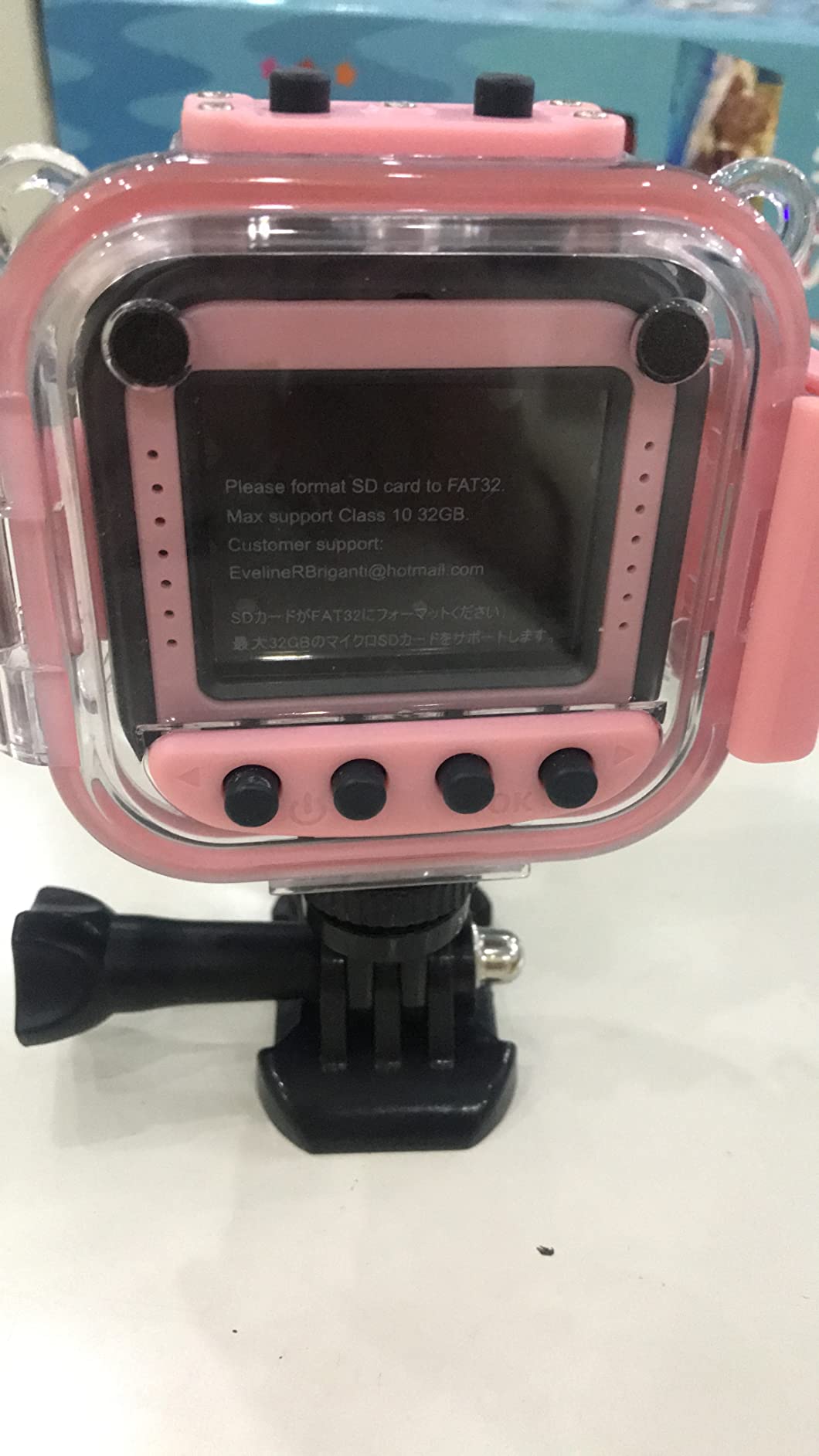 PROGRACE Kids Underwater Camera & Pool Toy - IP68 Waterproof Action Camera for Girls Ages 3-12 with 1080P Video, 32GB Card, Bike Mount, Birthday Gift for Swimming, Diving, Riding, Snorkeling customer photo 1