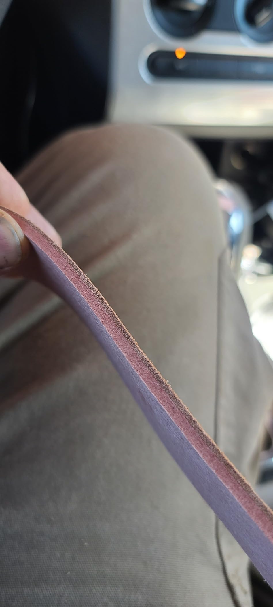 Straight Razor Strop Leather Sharpening Strap Barber Leather customer photo 1