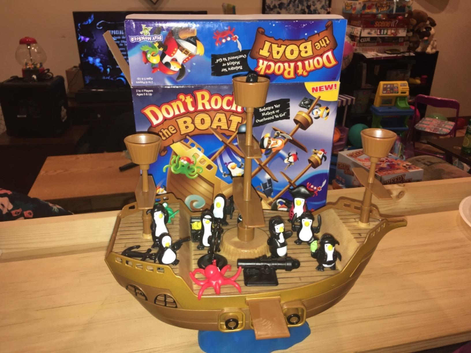 Don’t Rock the Boat Board Games for Family Night, Hand & Eye Coordination customer photo 2