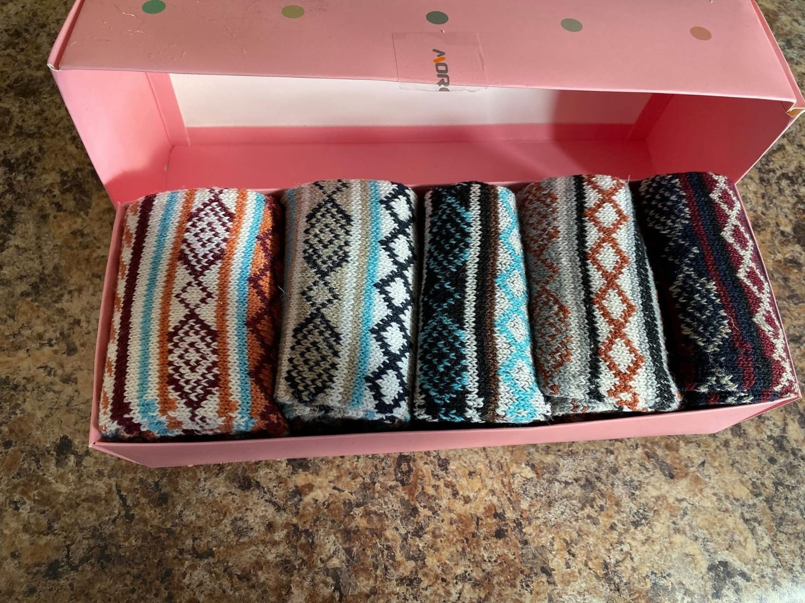 MORECOO Winter Socks 5-Pack customer photo 2