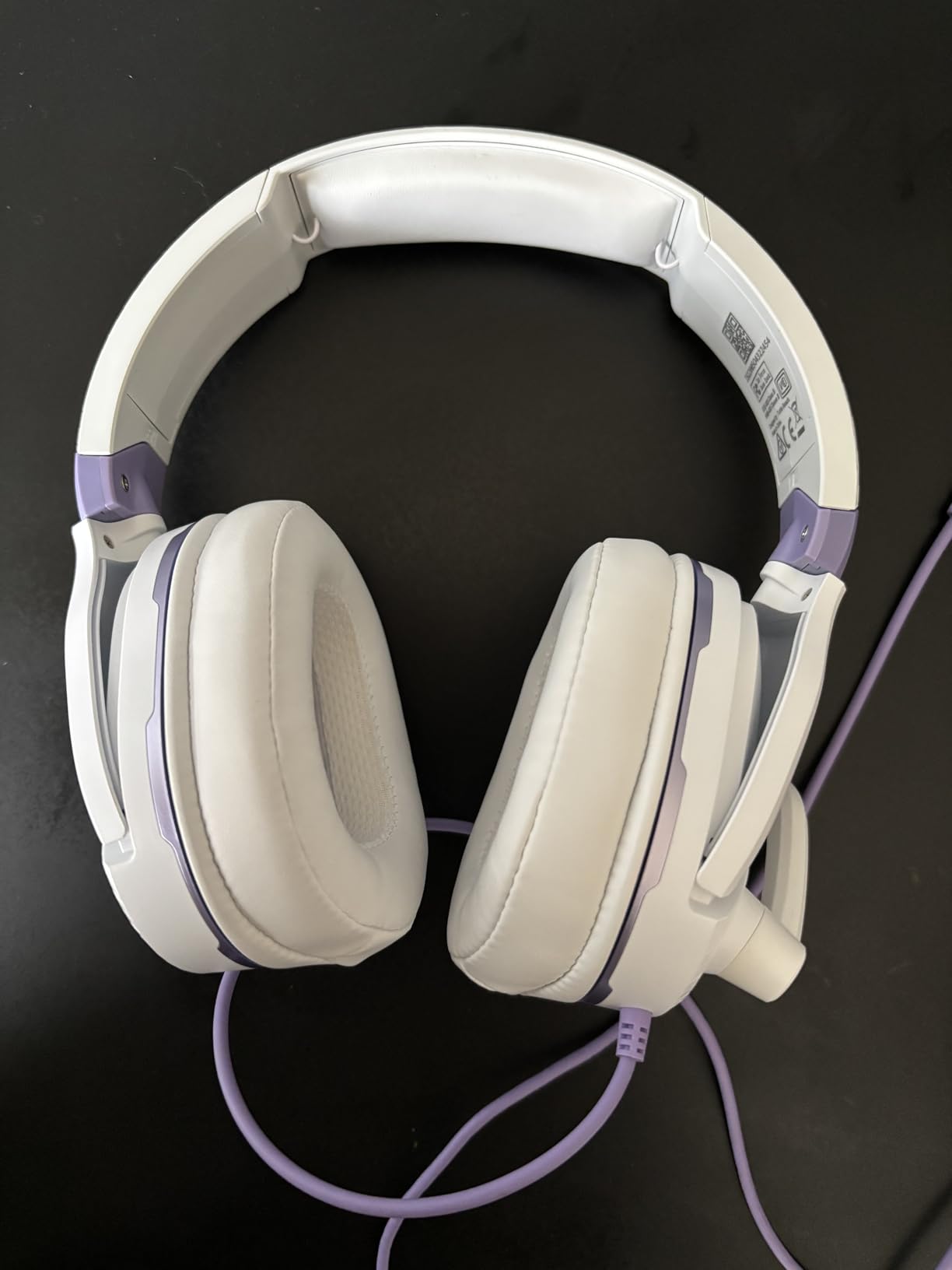 Turtle Beach Recon Spark White/Purple Gaming Headset for Xbox, PlayStation, Nintendo Switch, PC, and Mobile - Over Ear, Wired customer photo 1