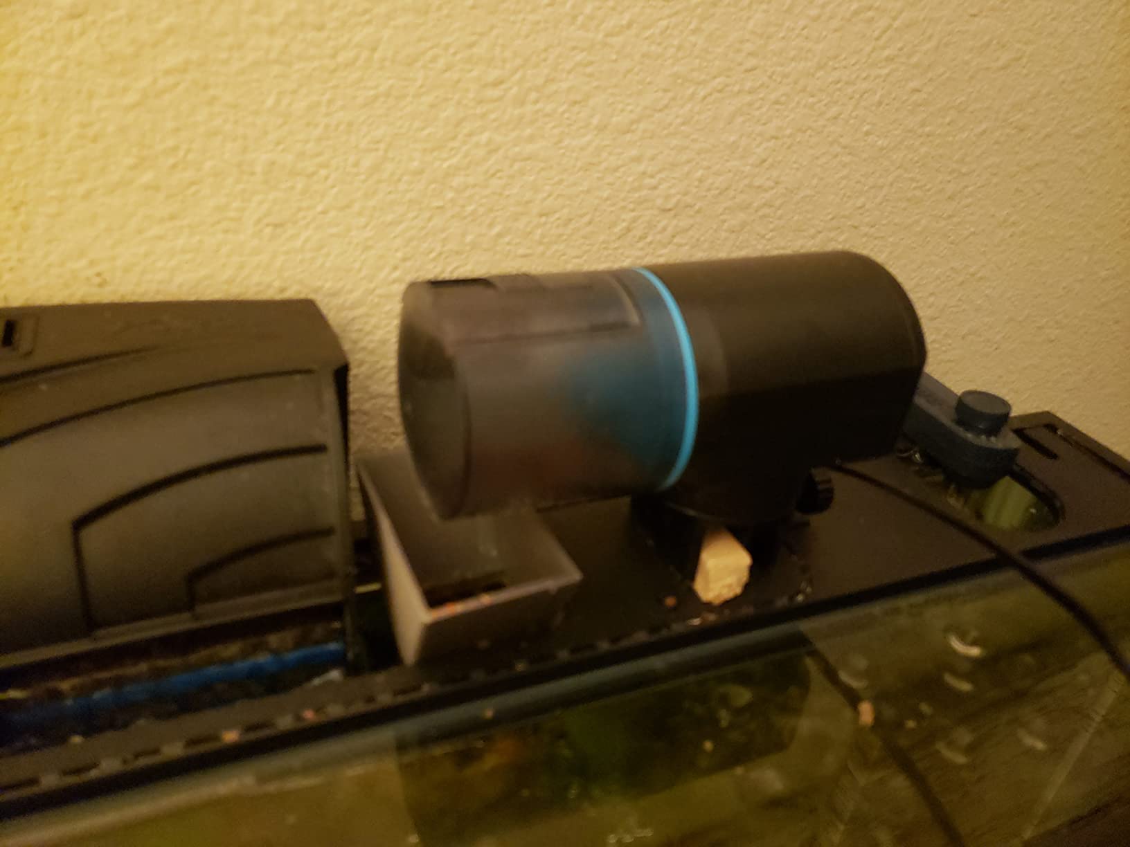 Lukovee Automatic Fish Feeder, Feeding Time Display, 200ML Capacity, USB customer photo 1