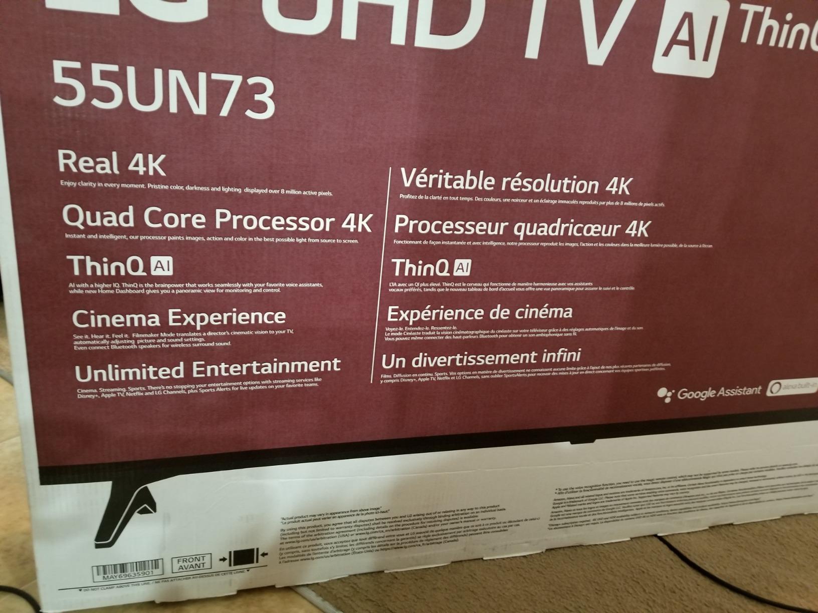 LG UN73 55-Inch customer photo 1