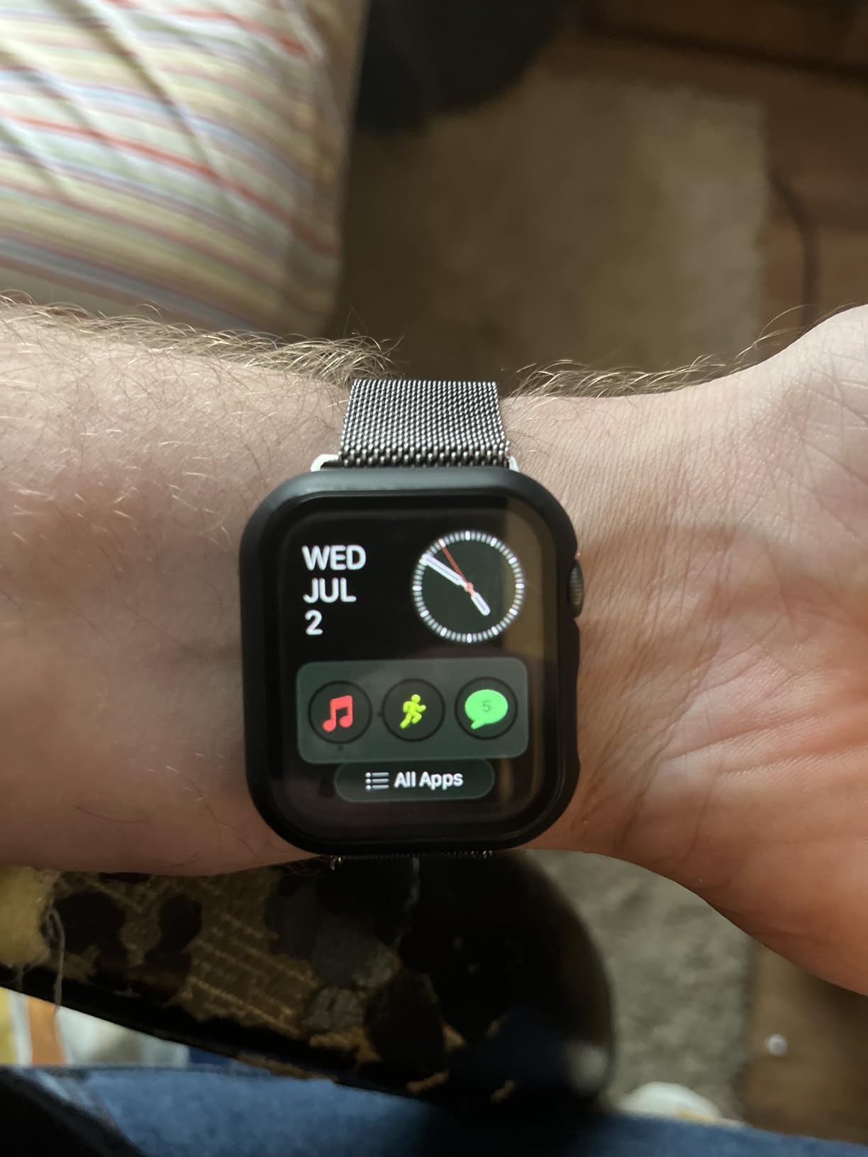 Apple Watch Series 6 (GPS + Cellular, 44mm) - Space Gray Aluminum Case with Black Sport Band (Renewed) customer photo 1