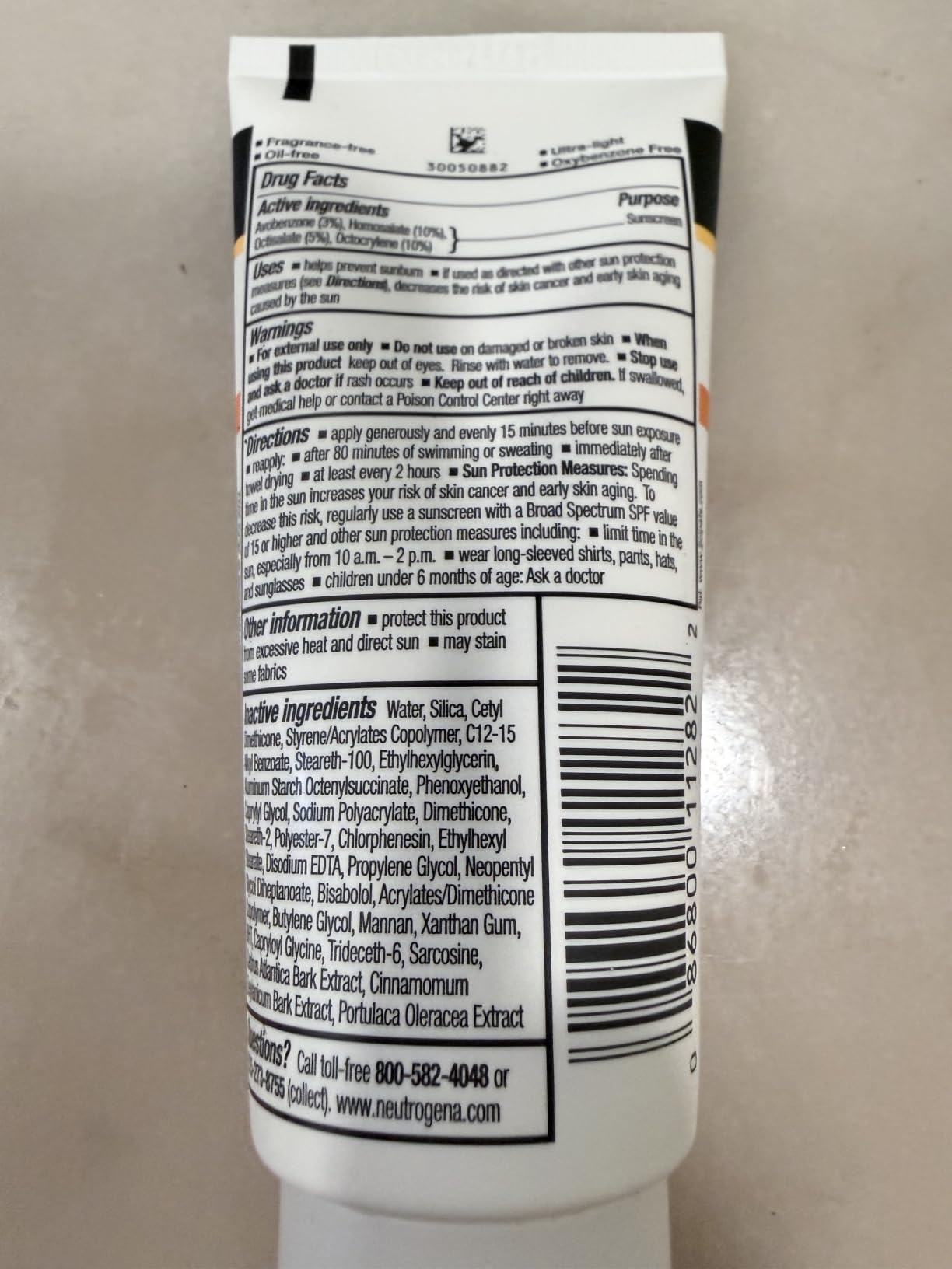 Neutrogena Clear Face Sunscreen customer photo 2