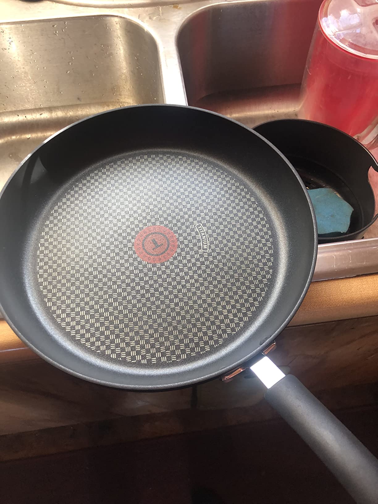 T-Fal Ultimate Hard Anodized Nonstick Fry Pan Set 3 Piece: 8, 10.25, & 12 Inch, Oven Broiler Safe 400F, Kitchen Cookware Set, Pots and Pans Set Non Stick, Frying Pans, Skillets, Dishwasher Safe, Onyx customer photo 2