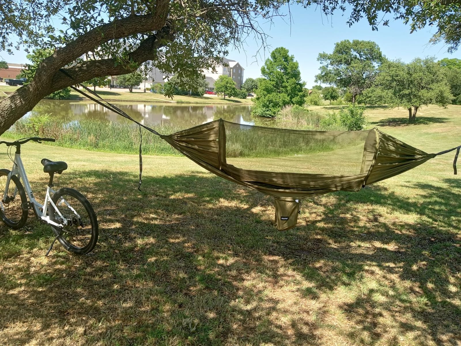 G4Free Large Camping Hammock for Outside with Mosquito Net 2 People Hammock customer photo 2