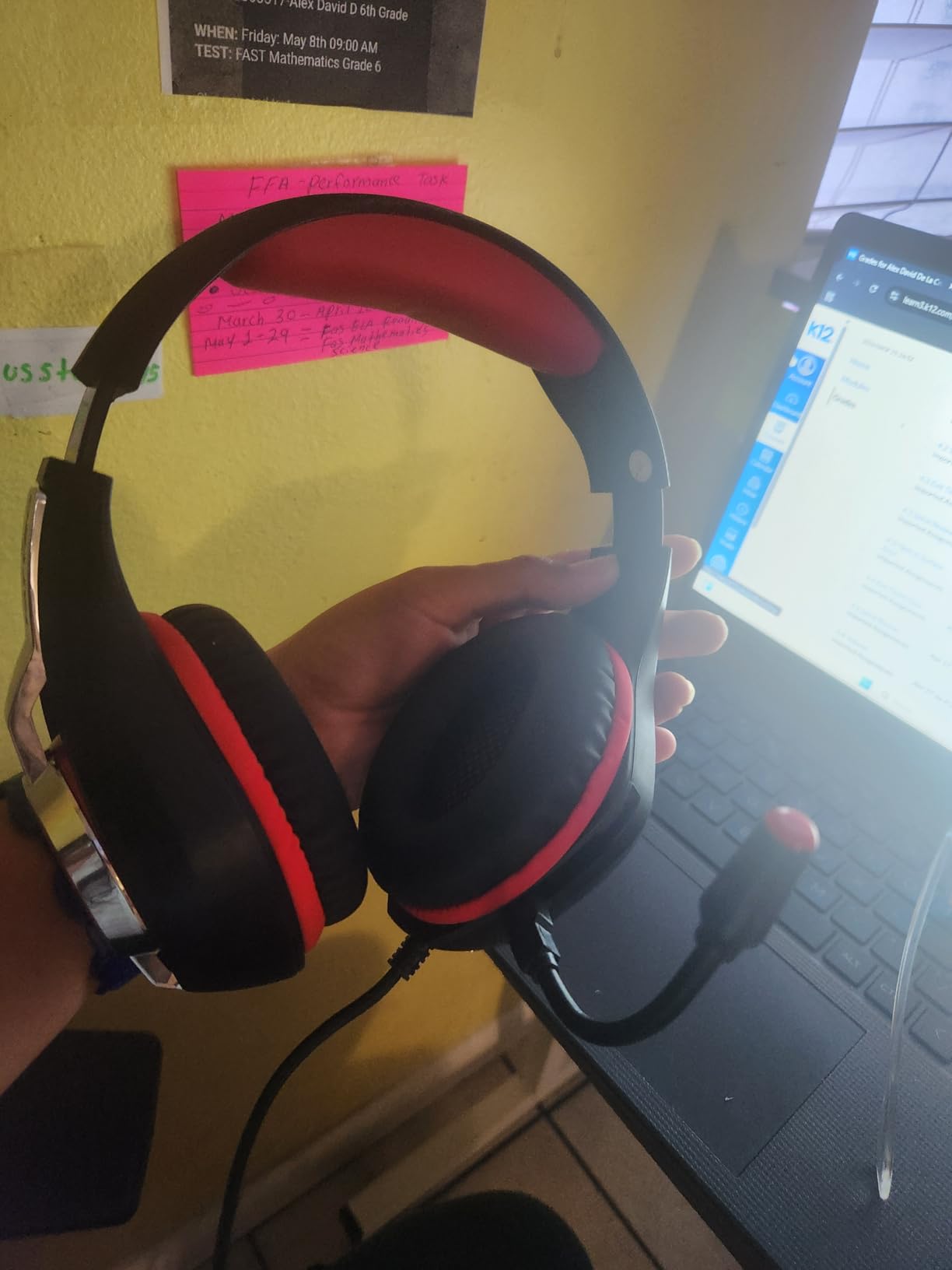 Tatybo Gaming Headset for PS5 PC, Noise Canceling Mic, RGB, Black Blue customer photo 2