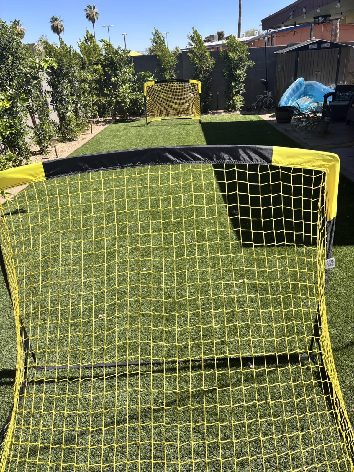Happy Jump Portable Soccer Goal 7x5 & 5x3.6 FT, Large-Frame Training Net customer photo 2