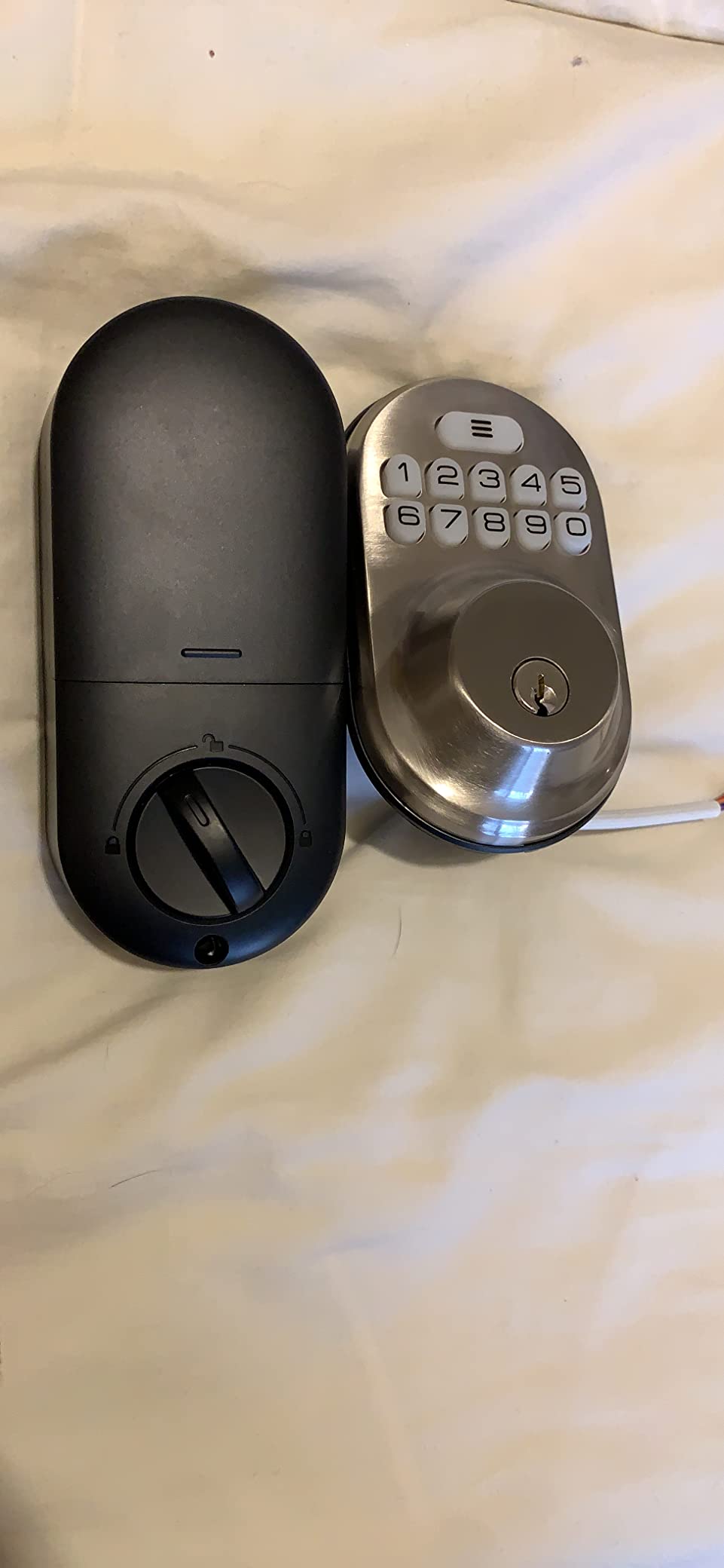 Veise RZ-A Electronic Keypad Deadbolt Door Lock, Matte Black customer photo 2
