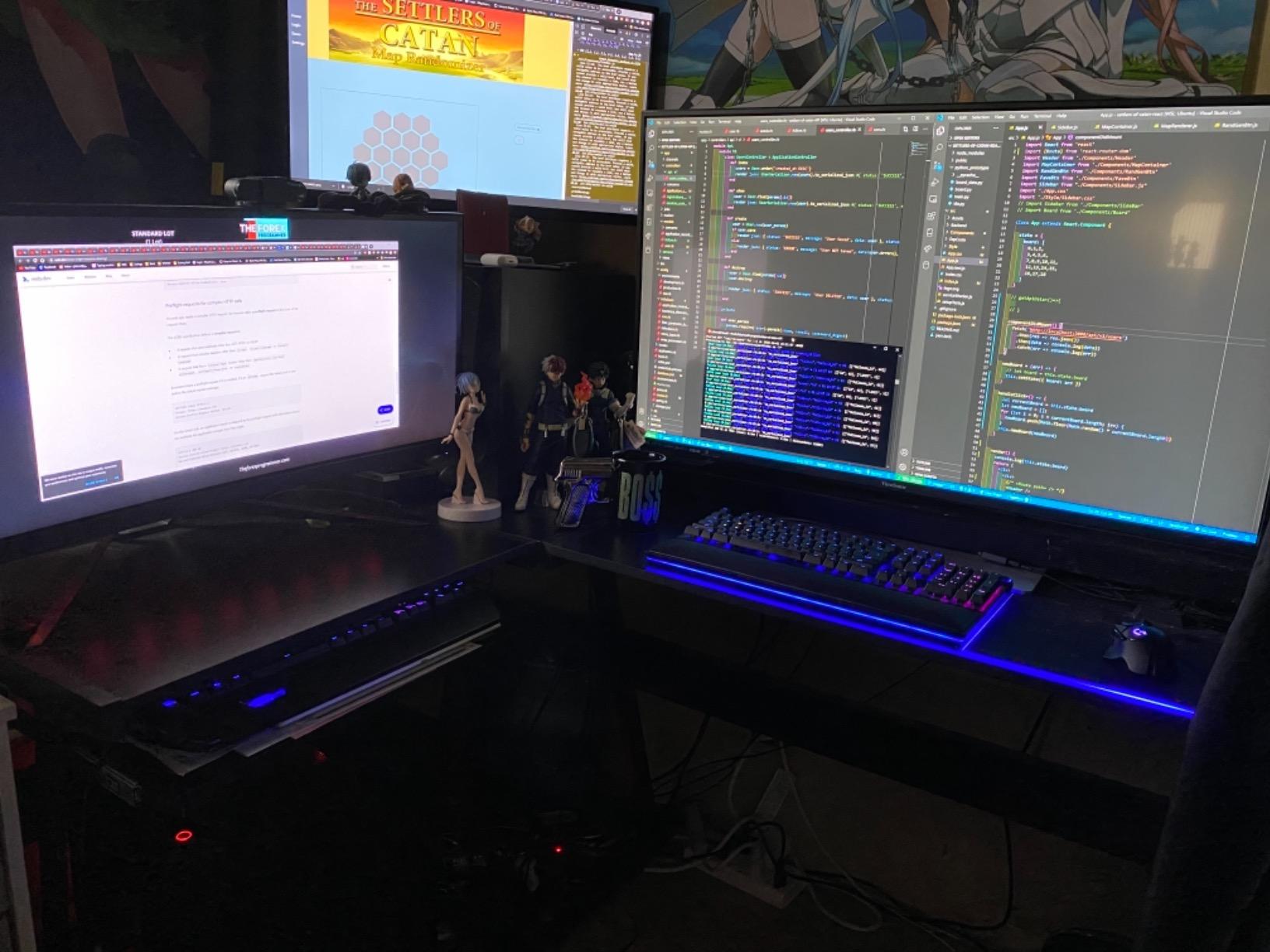ivinta L Shaped Gaming Desk, 58