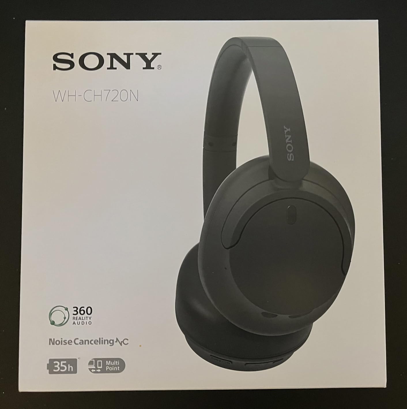 Sony WH-CH720N Wireless Noise Cancelling Over-Ear Headphones, White customer photo 2