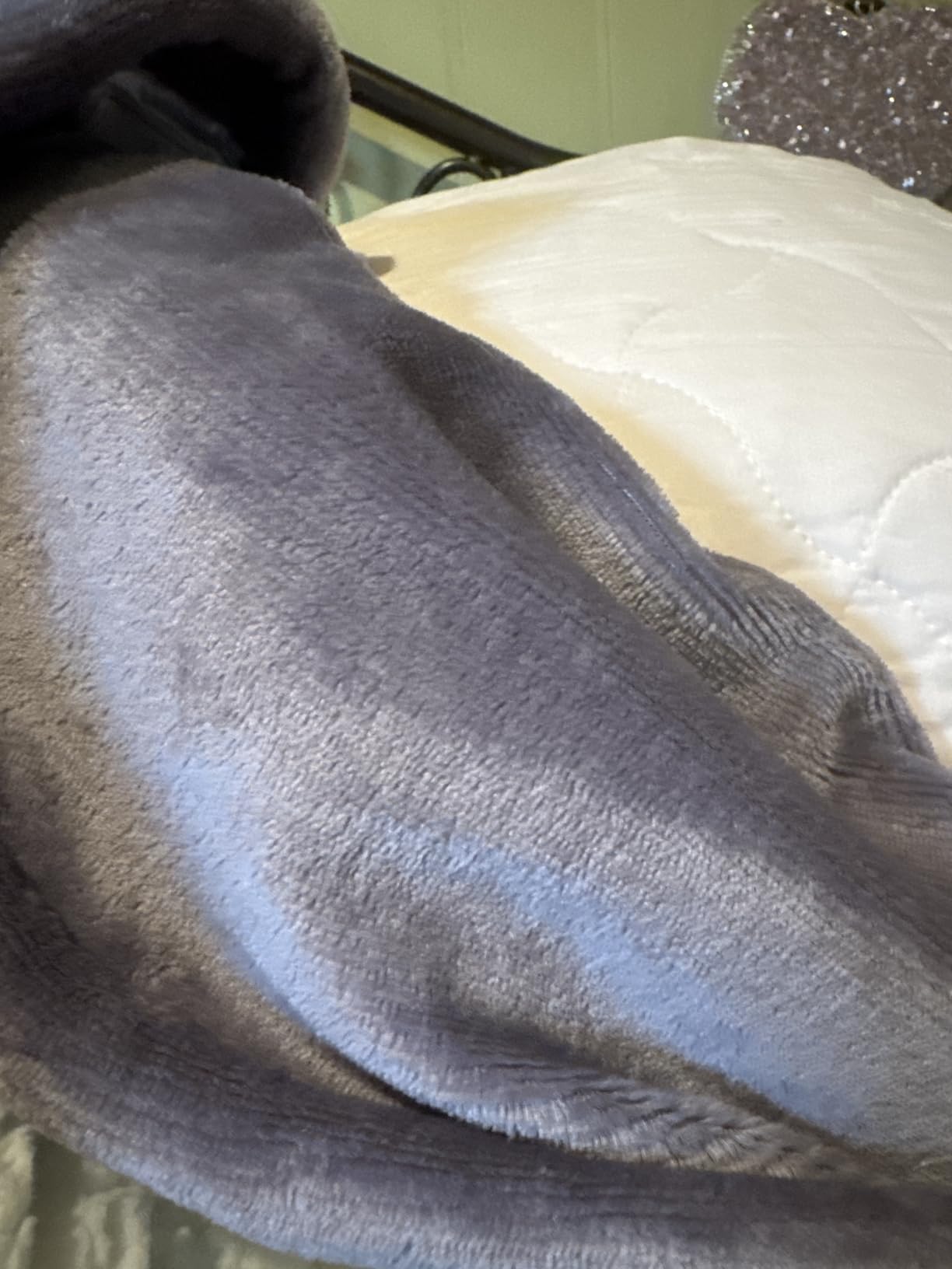 JET'S HOME Heated Blanket Queen Size, 4 Heat Levels Electric Blanket, Grey customer photo 2