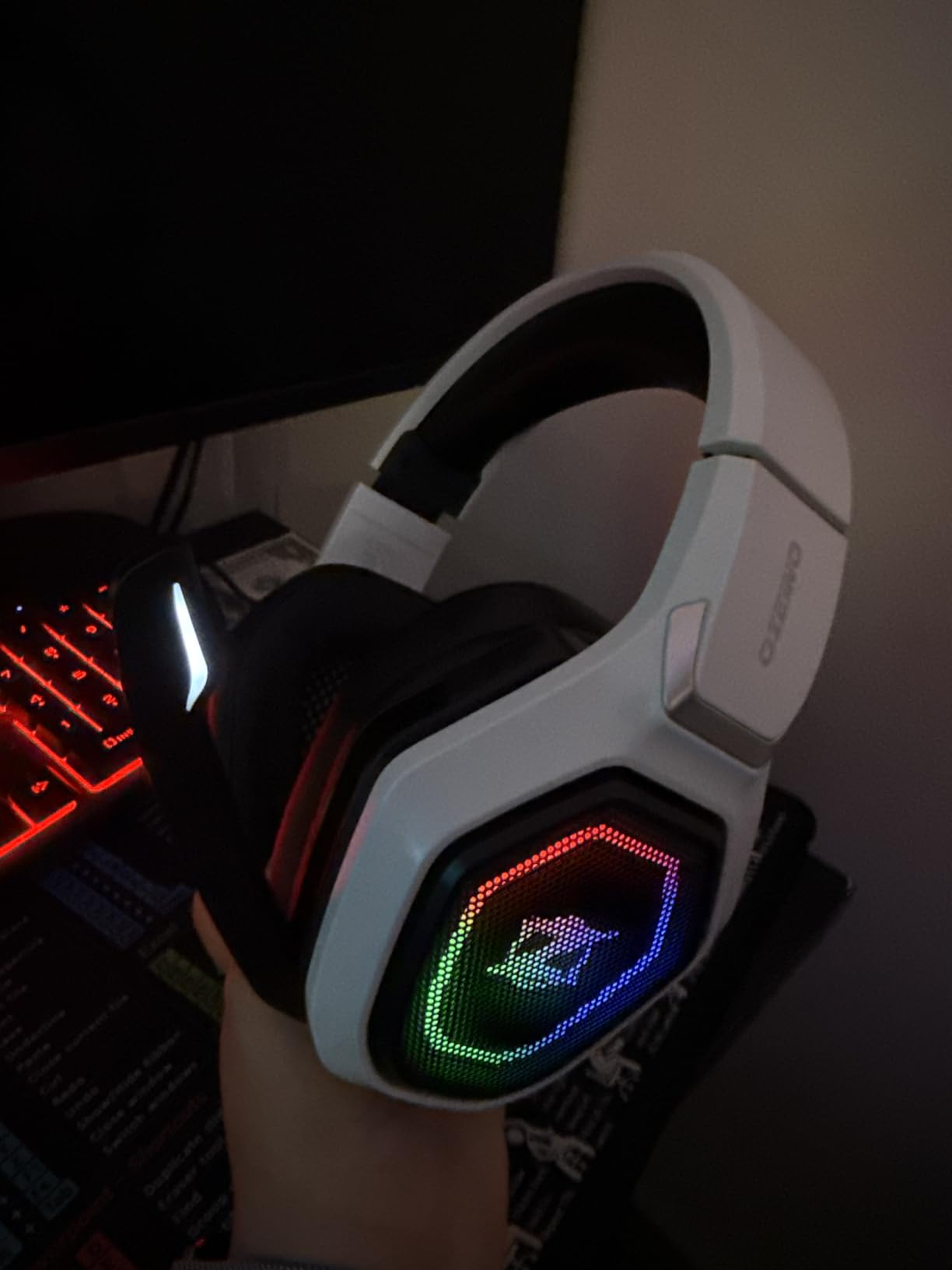 Ozeino Wireless Gaming Headset for PS5, PC, Switch| Lossless Audio-40H Batt customer photo 1