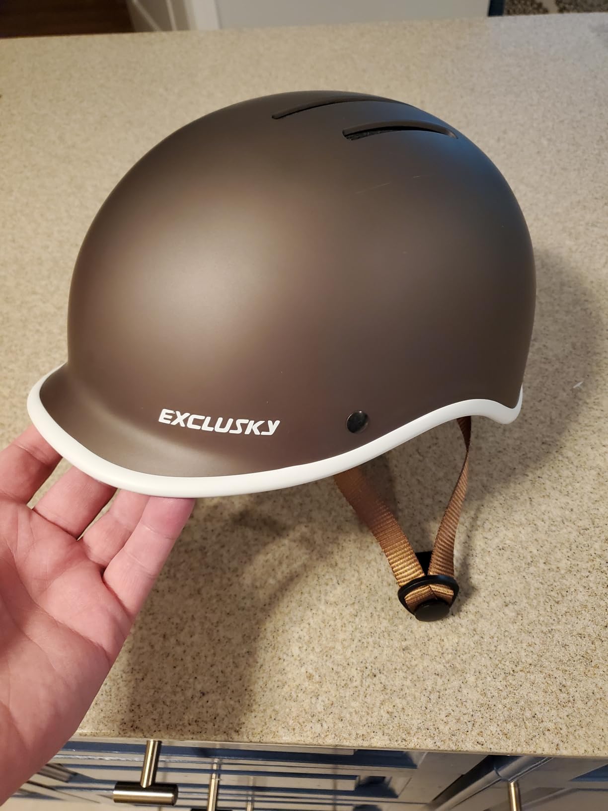 Exclusky Bike Helmet for Adults,Adjustable Cycling Helmet for Men & Women Safety Certified Bicycle Helmet for Commuting, Road Biking, Skating with USB Rechargeable Rear Light customer photo 2