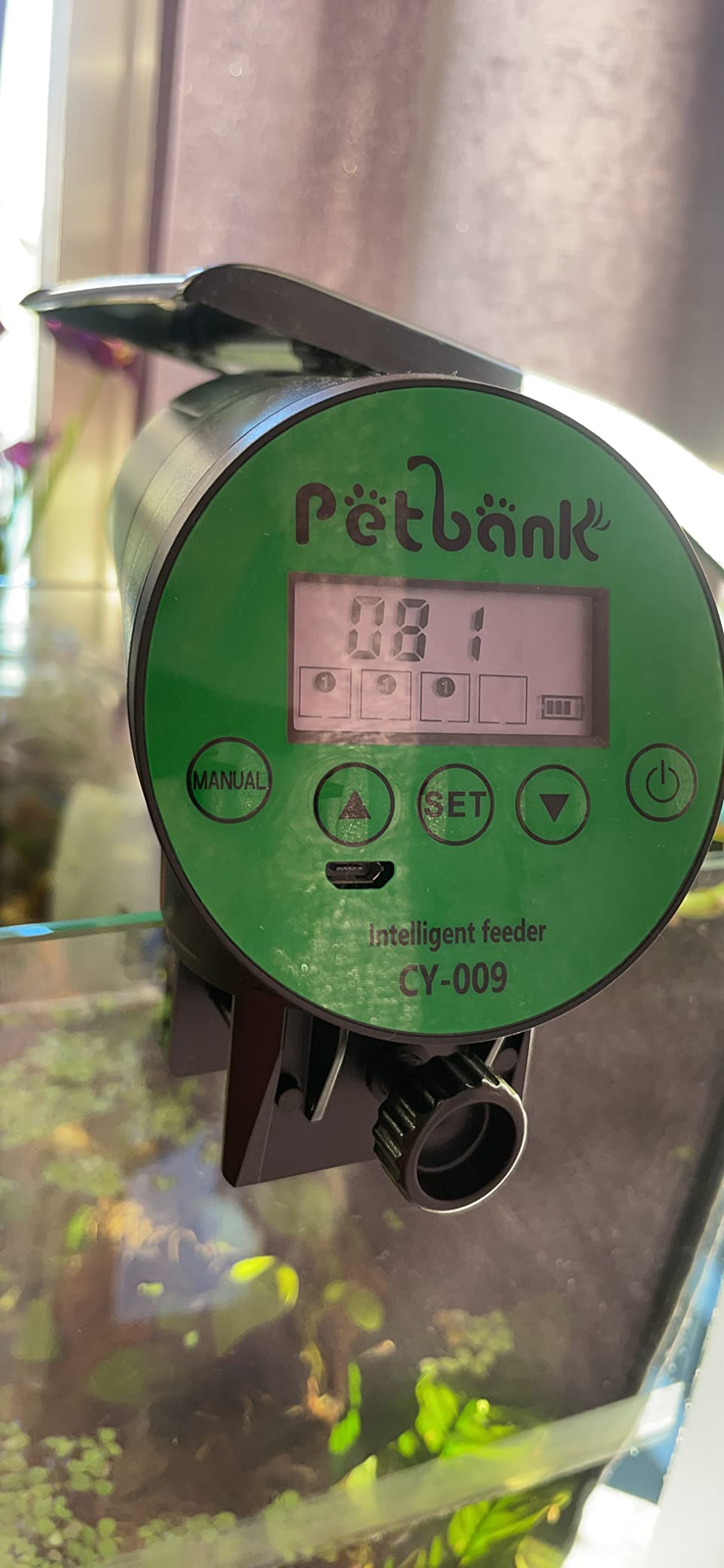 Automatic Fish Feeder for Aquarium Easy Setup & 4 Timers Black customer photo 1