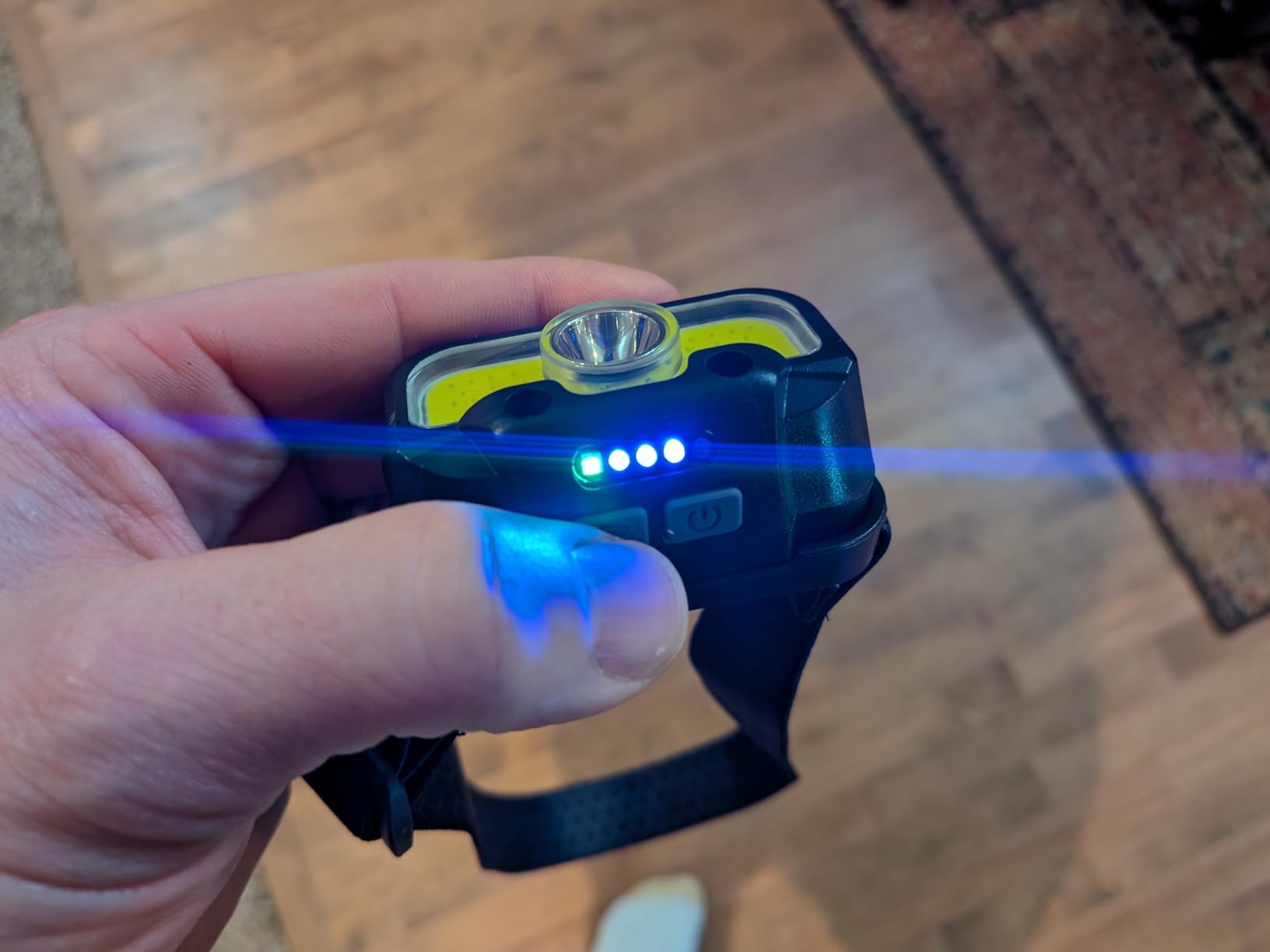 HOKOILN 1300LM LED Headlamp Rechargeable with Green & Red Light customer photo 2