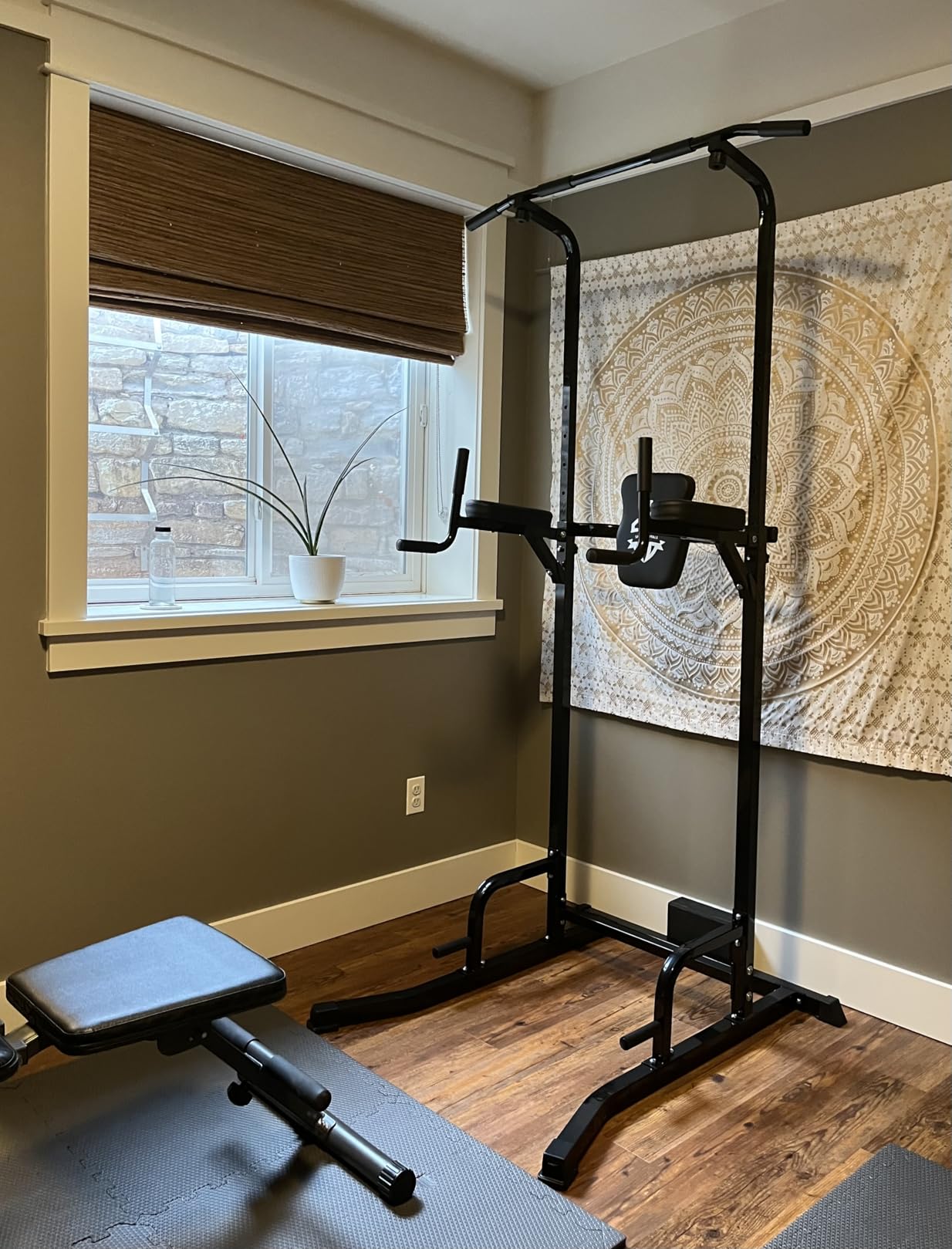 SPORTSROYALS Free Standing Pull Up Bar, Power Tower for Home Gym Training customer photo 1