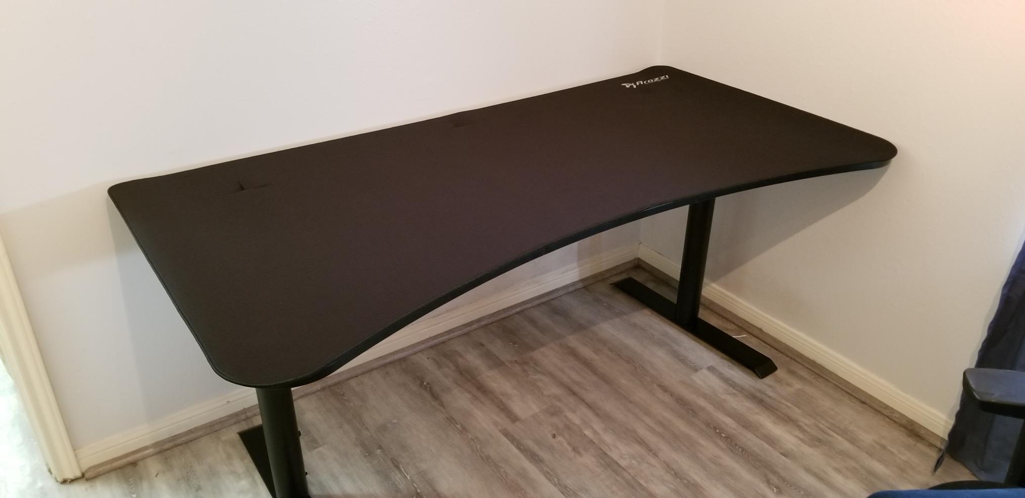 Arozzi Arena Ultrawide Curved Gaming Desk Deep Purple Galaxy customer photo 2