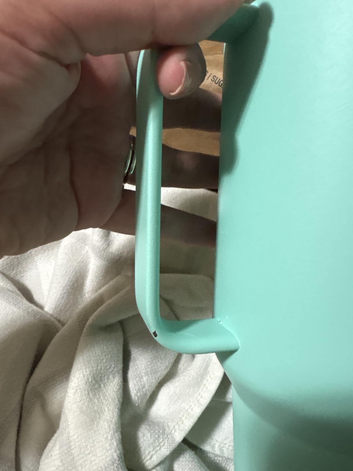 YETI Rambler 42 oz Tumbler with Handle and Straw Lid, Travel Mug Water Tumbler, Vacuum Insulated Cup with Handle, Stainless Steel, Seafoam customer photo 1