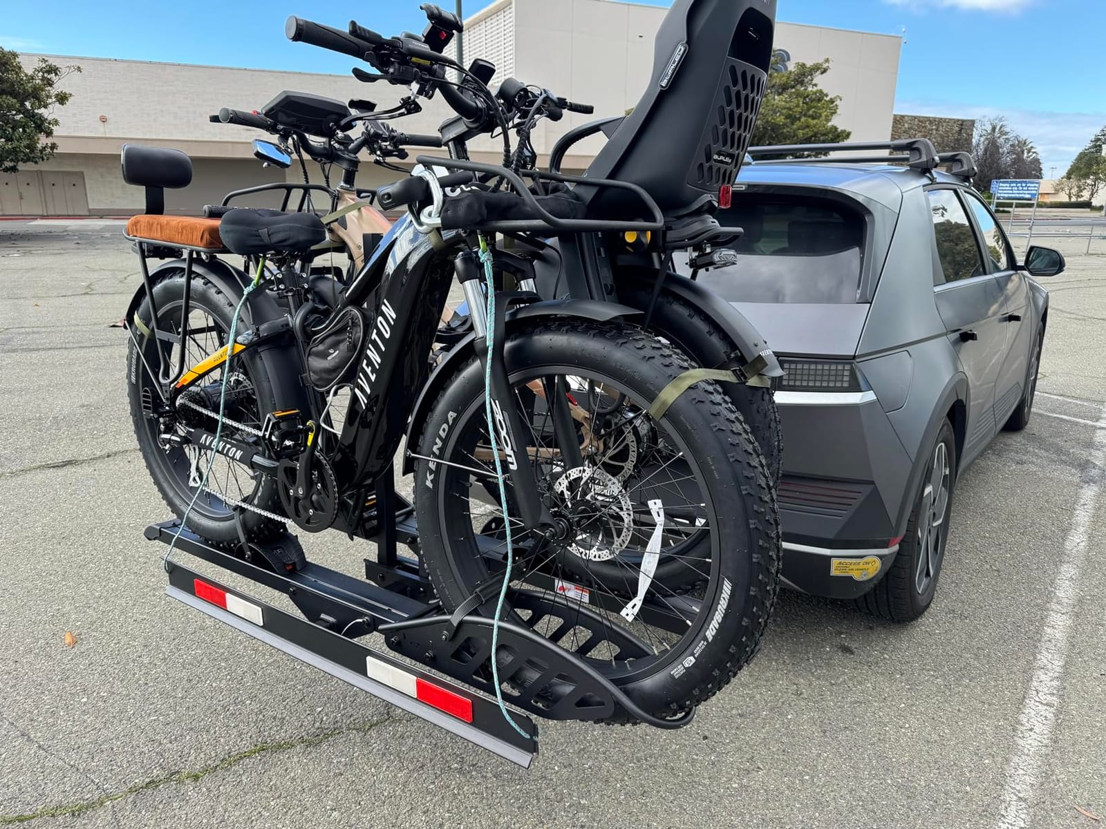 CyberRack E2 Hitch eBike Rack with Ramp – 2-Bike Electric Bike Carrier, 200 lb Capacity, Foldable Platform Mount for Cars, Trucks, SUVs, Vans & RV with 2” Receiver, Fits Up to 5” Fat Tire E-Bikes customer photo 2