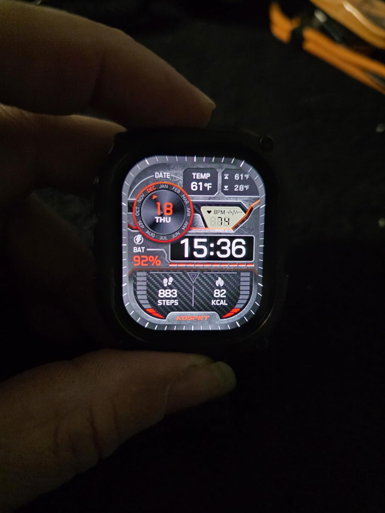 KOSPET Tank T3 Smart Watch for Men, 1.43” AMOLED, 5 ATM & IP69K Waterproof customer photo 1