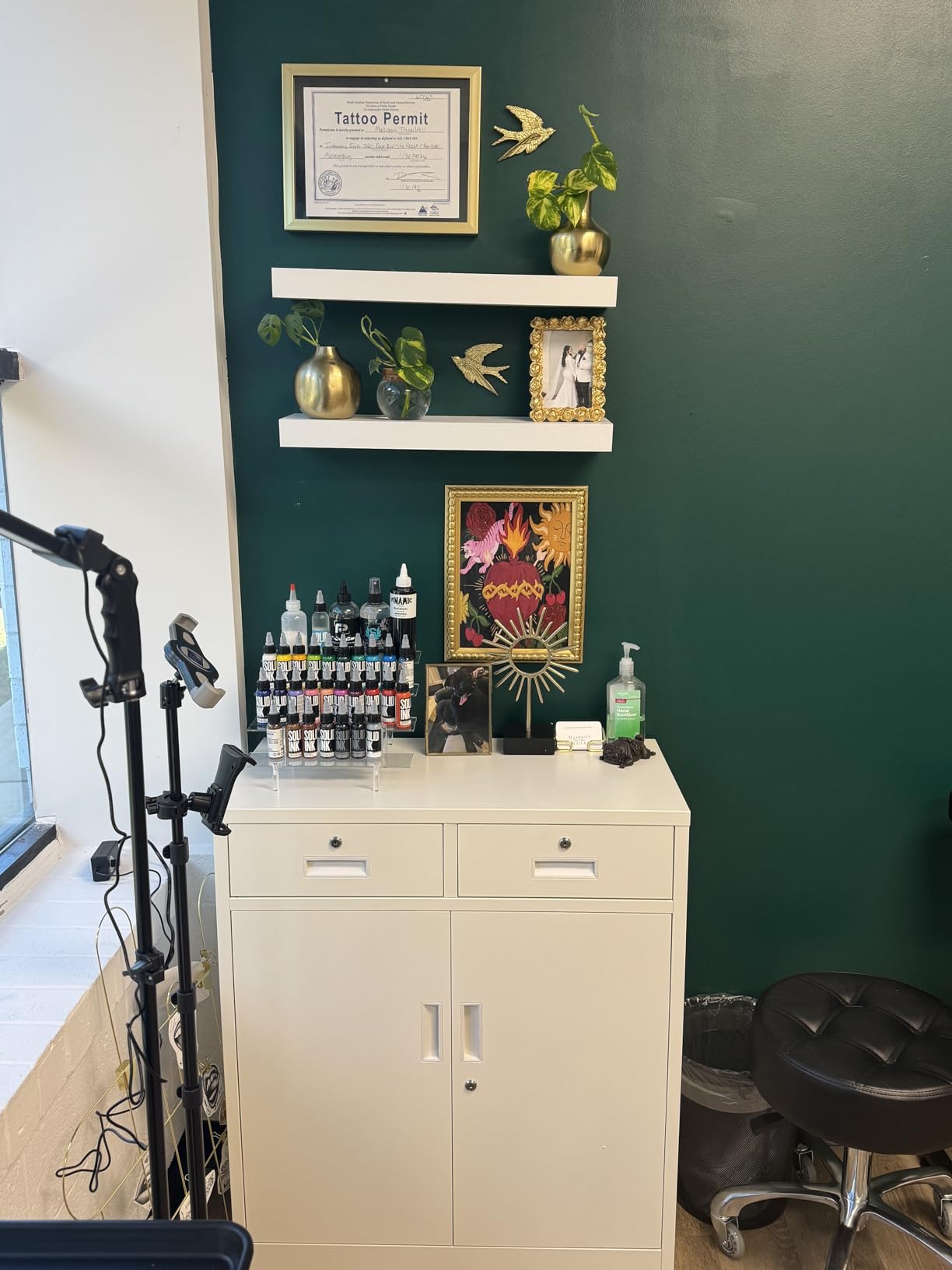 BESFUR Metal Storage Cabinet with 2 Drawers 4 Doors and 2 Adjustable Shelves Garage Storage Cabinet with Lock 71
