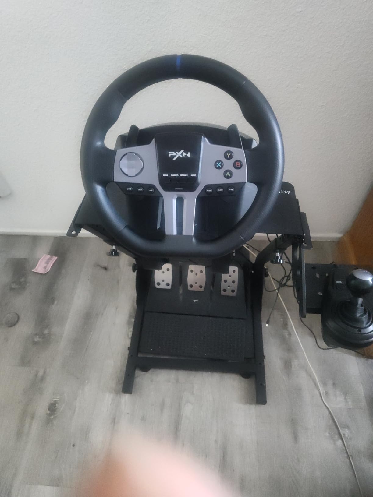Grefinity Racing Wheel Stand, Height Adjustable Steering Wheel Stand customer photo 2