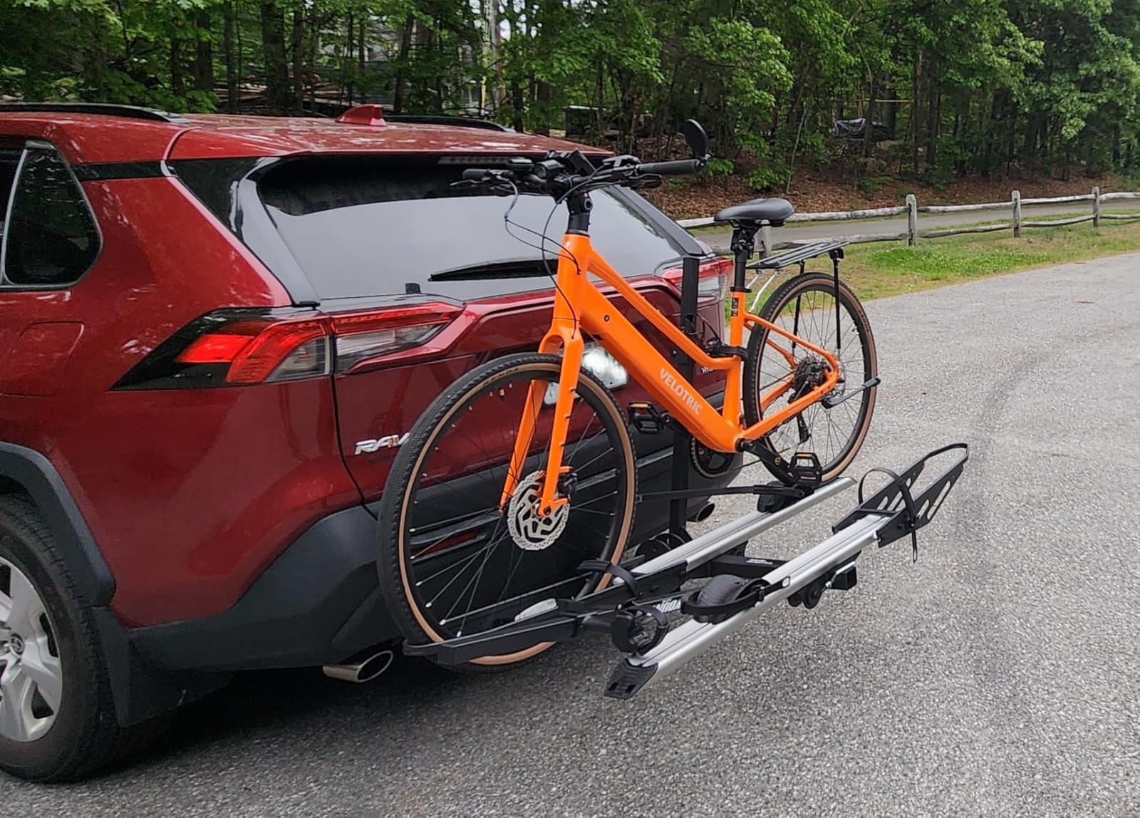 Young Hitch Mount Bike Rack with Ramp, 200 lbs. Capacity for 2 E-Bikes, Fat Tire and Standard, fits Cars, SUVs, RVs, Trailers with 2 Inch Receiver customer photo 1