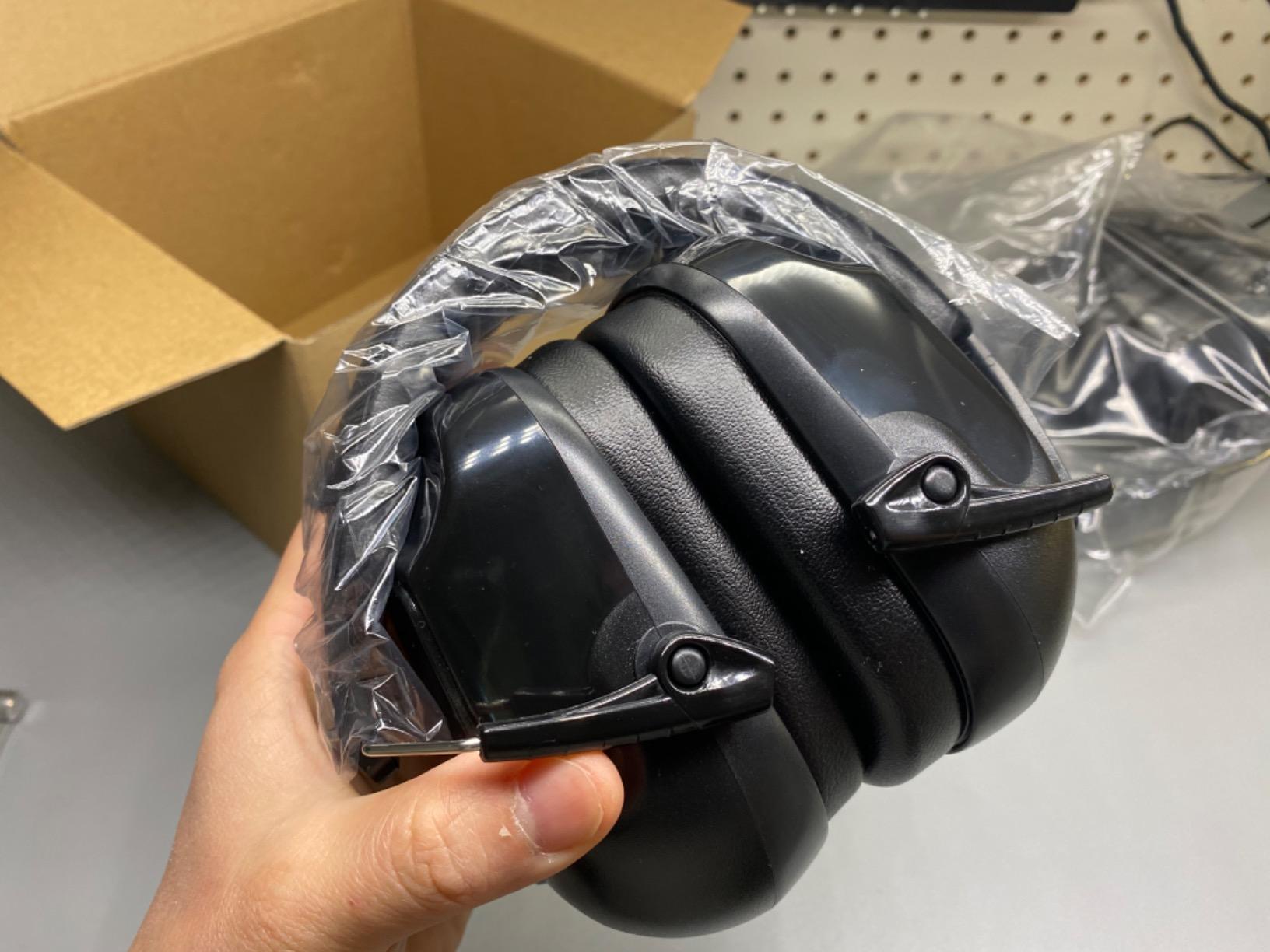 ProCase 2 Pack Ear Muffs for Noise Reduction SNR 32dB/NRR 26dB, Ear Hearing Protection for Adults/Kids, Autism Sensory Noise Cancelling Headphones for Work Shooting Gun Range -Black/Black customer photo 1