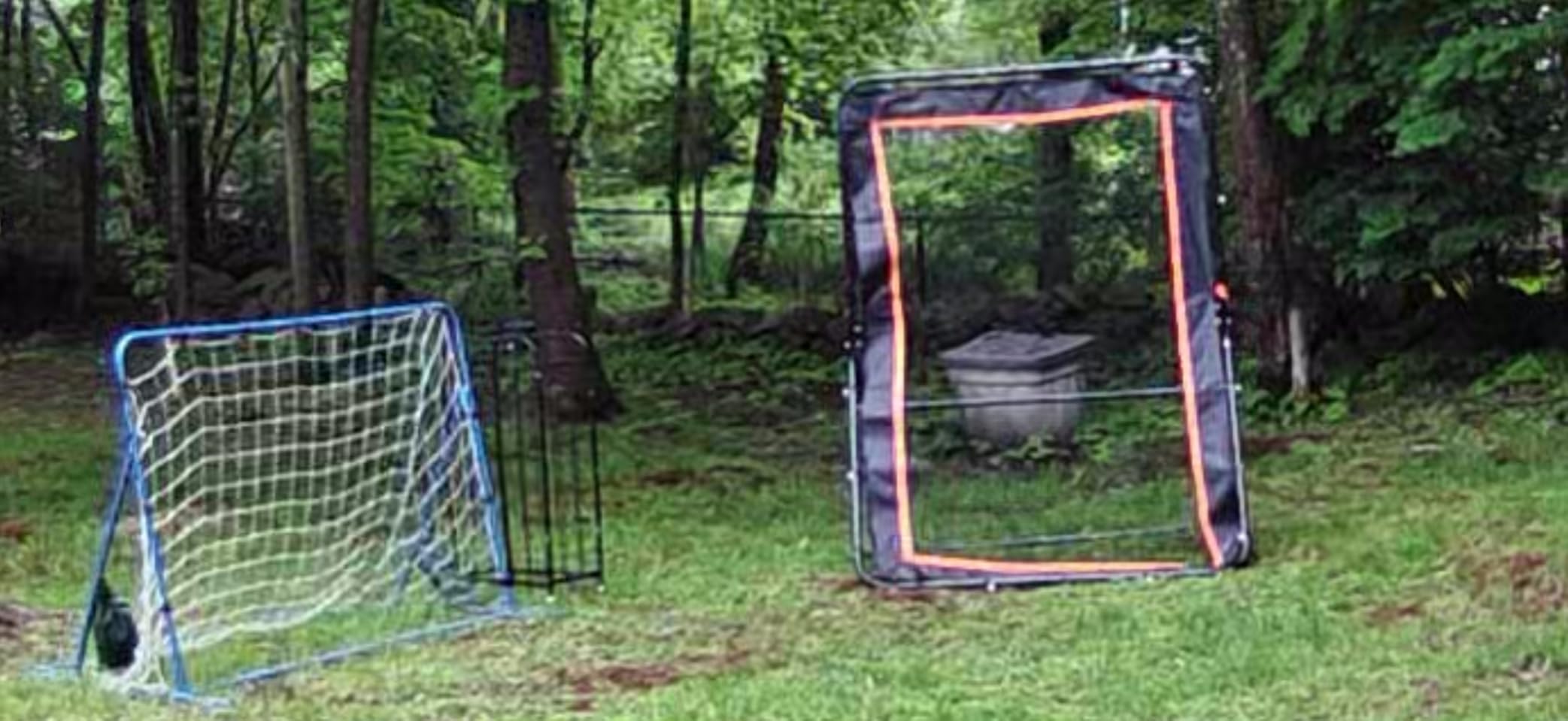 MR Lacrosse Rebounder 7’x5’, Throwback Net with 5 Bounce Back Rebound Angles, Pitch Back Return Net, Rebound Wall for Lacrosse, Baseball, Softball, customer photo 1