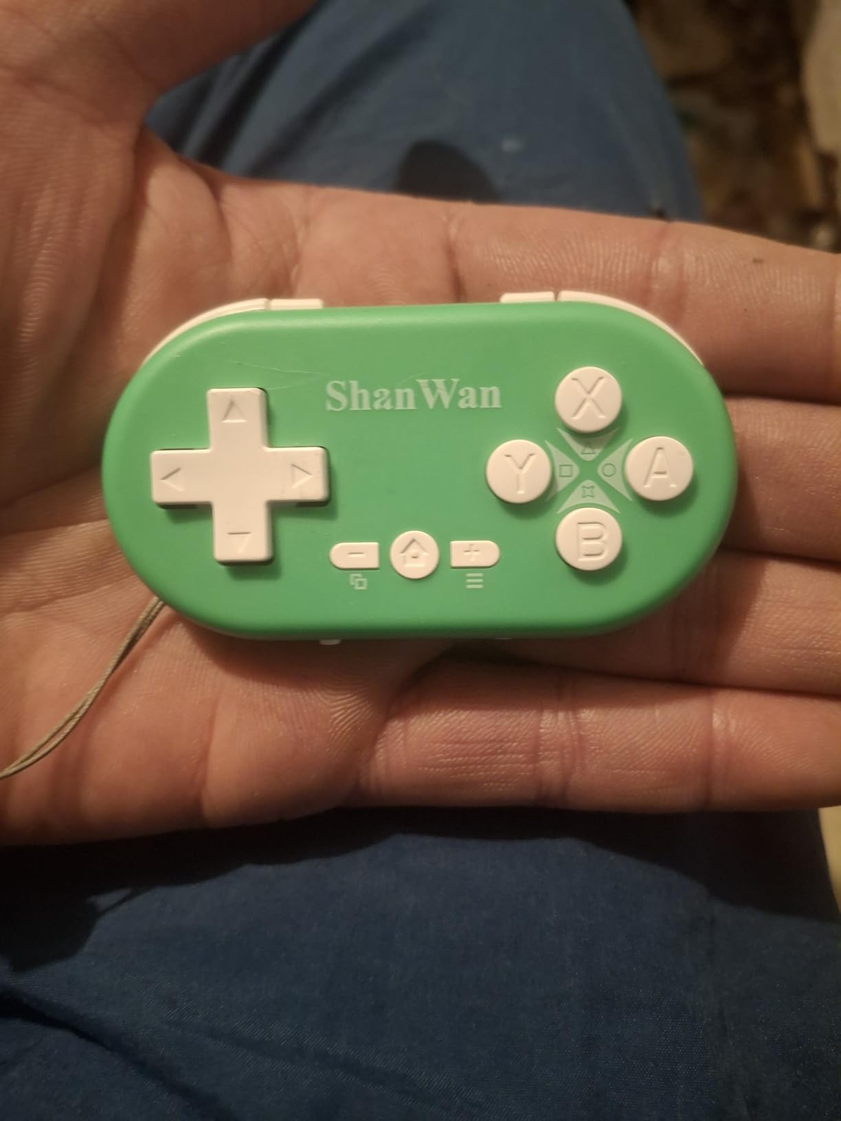 ShanWan Bluetooth Gamepad Keychain Sized Mini Controller for Switch, Windows, Android, iOS & PS4(Green) customer photo 1