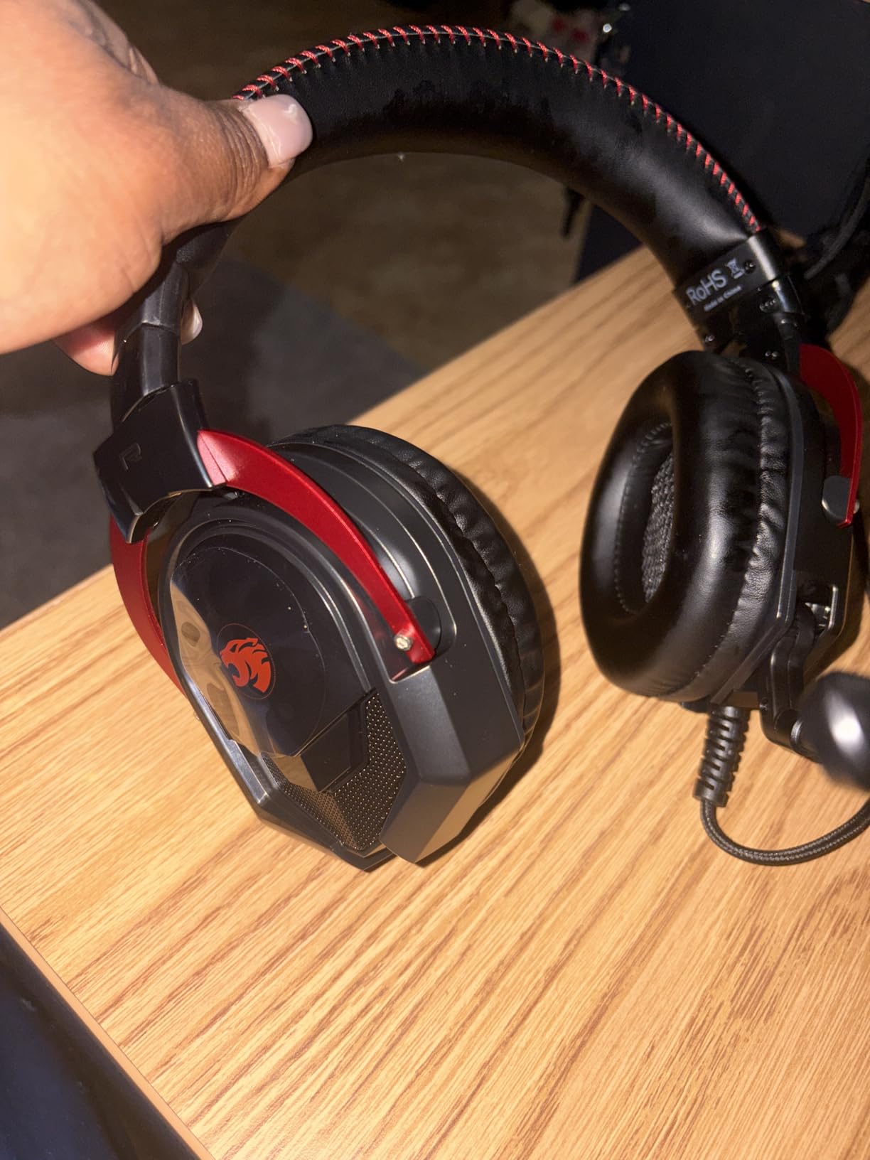 IMYB A36 Pink Gaming Headset with Mic Stereo Headphones for Pc, PS5, Xbox customer photo 1