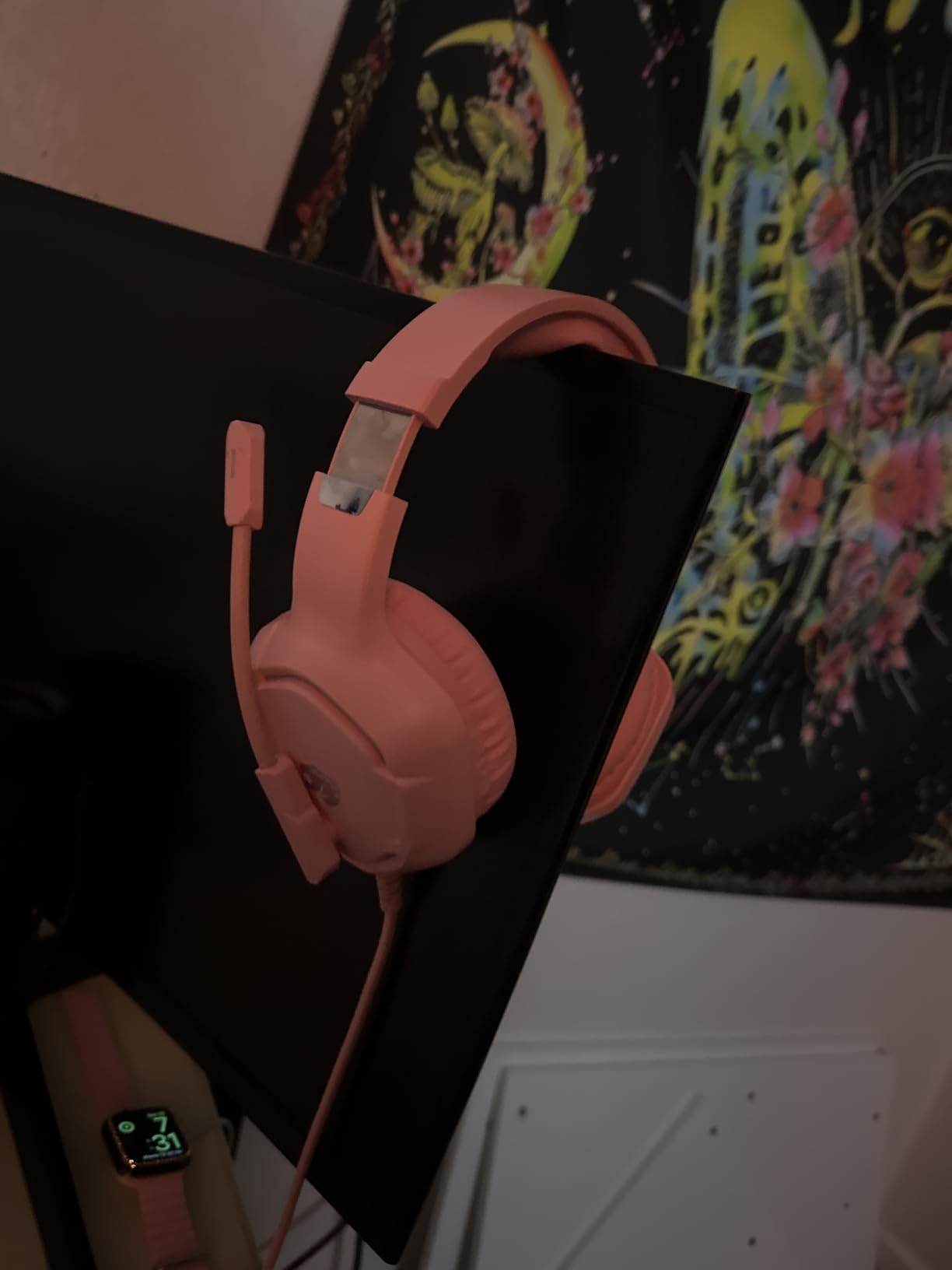IMYB A36 Pink Gaming Headset with Mic Stereo Headphones for Pc, PS5, Xbox customer photo 2