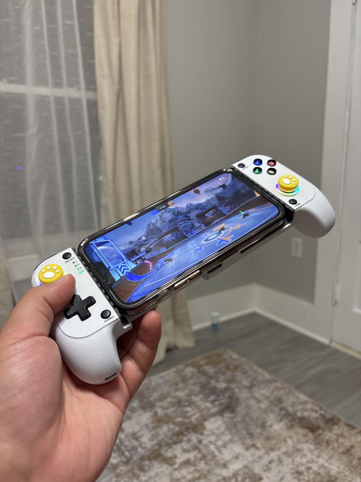 Mocagen MC1 Phone Controller for iPhone & Android – Ergonomic Grip, Low Latency, Case Friendly, Bluetooth Mobile Controller with Hall Effect Joysticks, Turbo, Portable Travel Companion for Car/Leisure customer photo 2
